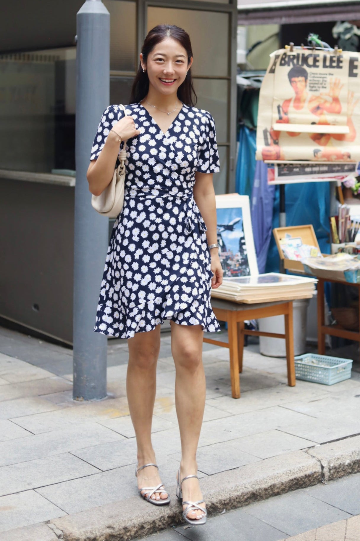 Summer Daisy Wrap Dress