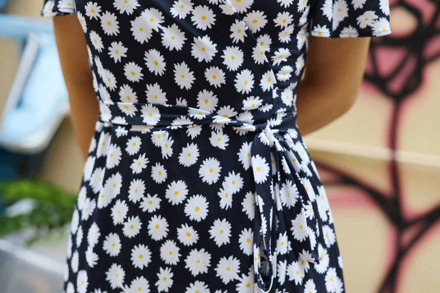 Summer Daisy Wrap Dress