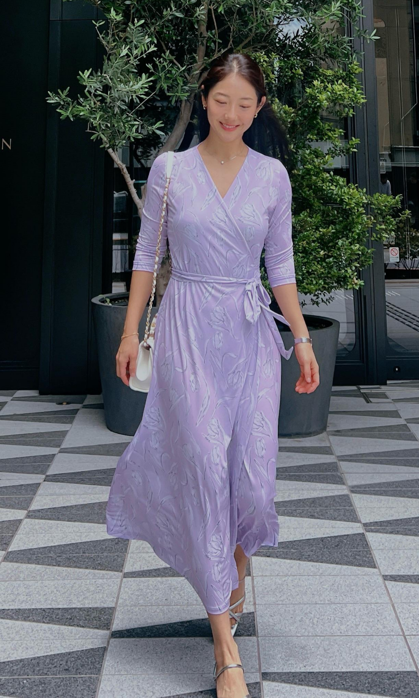 Lavender Sienna Wrap Dress (Ready to Wear)