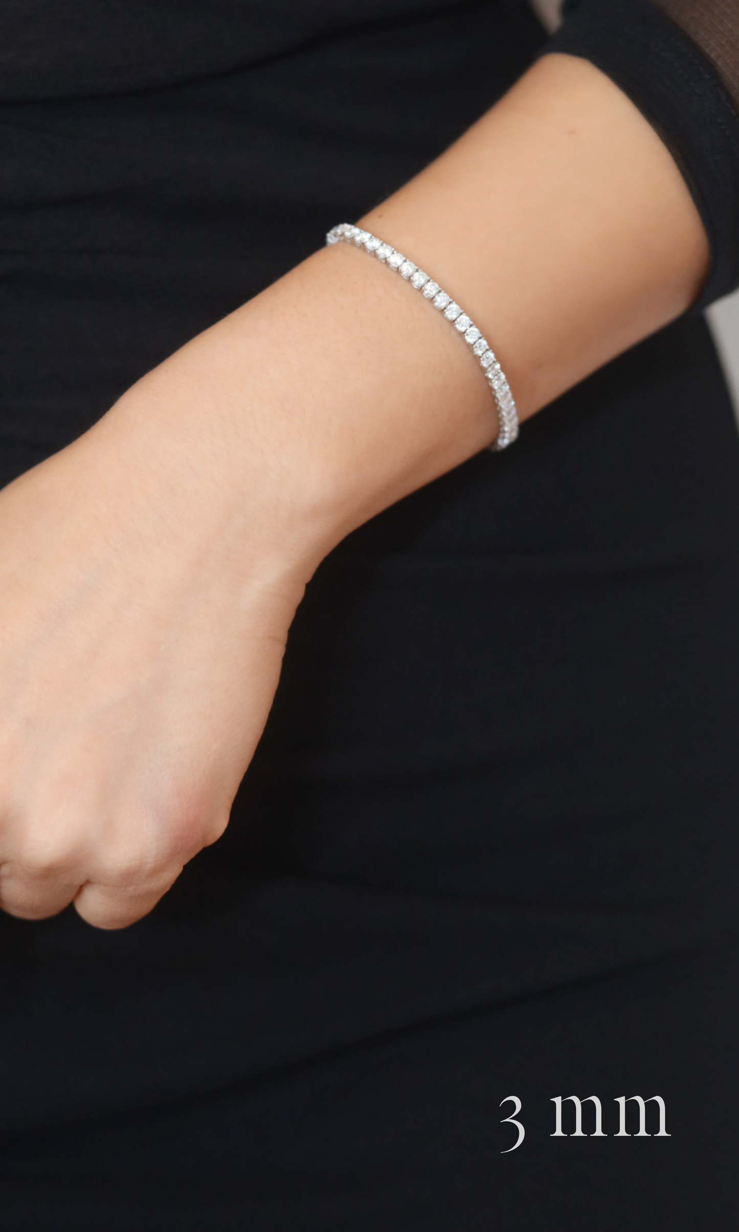 Classic Moissanite Tennis Bracelet (Ready to Wear)