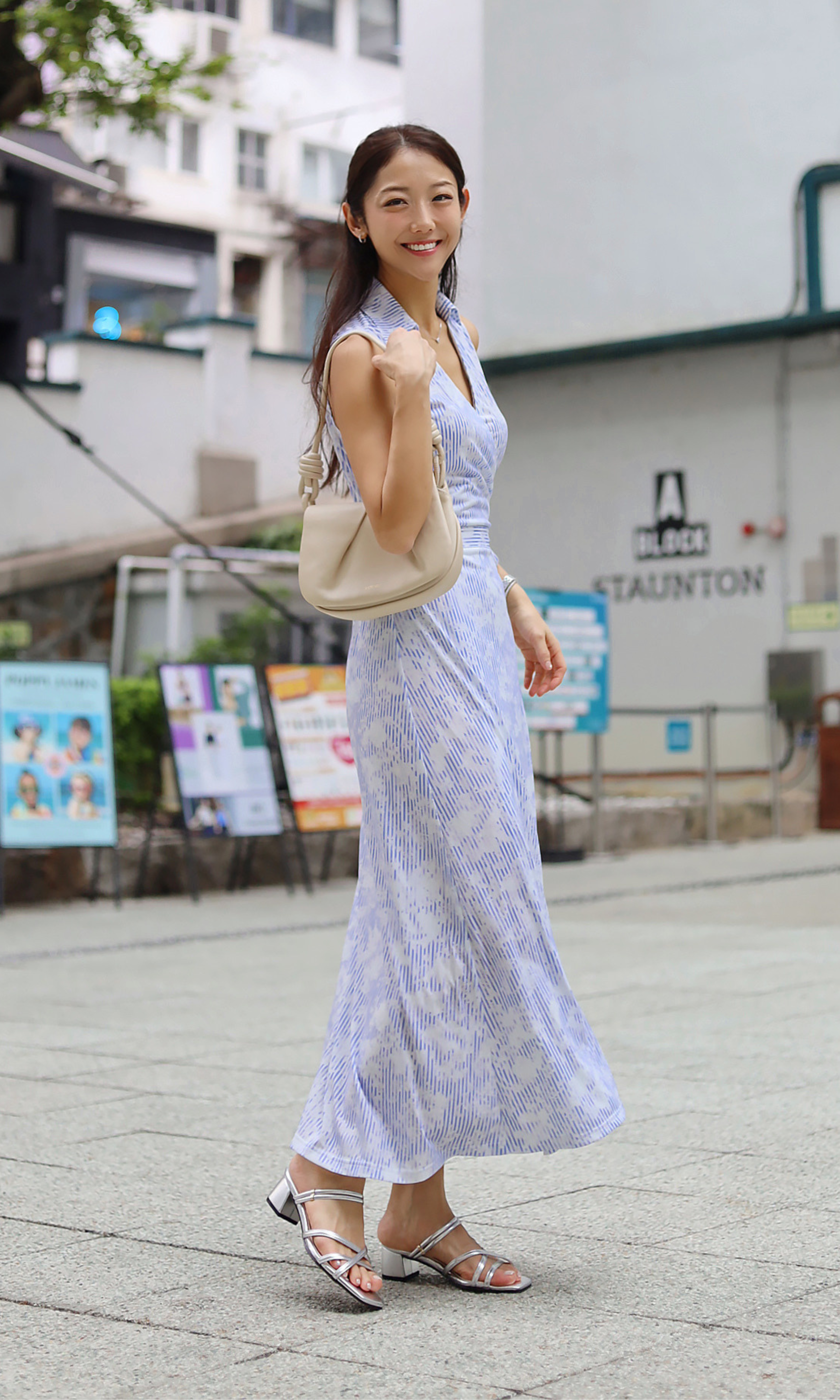 Silver Two-Way Cloud Sandals