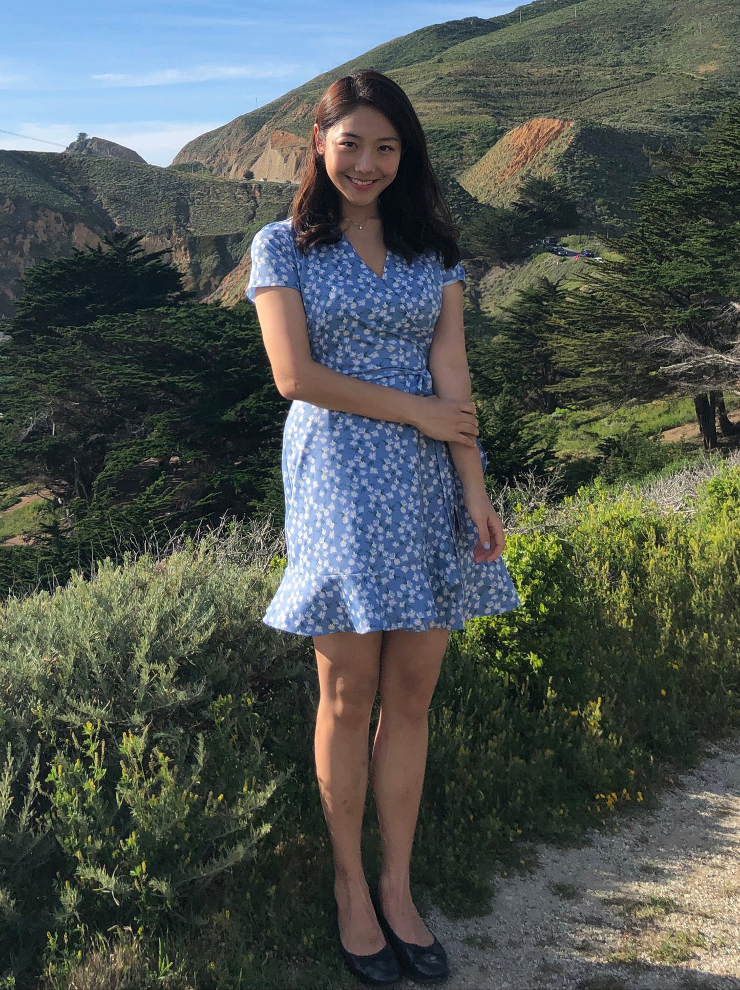 Daisy Ruffle Wrap Dress