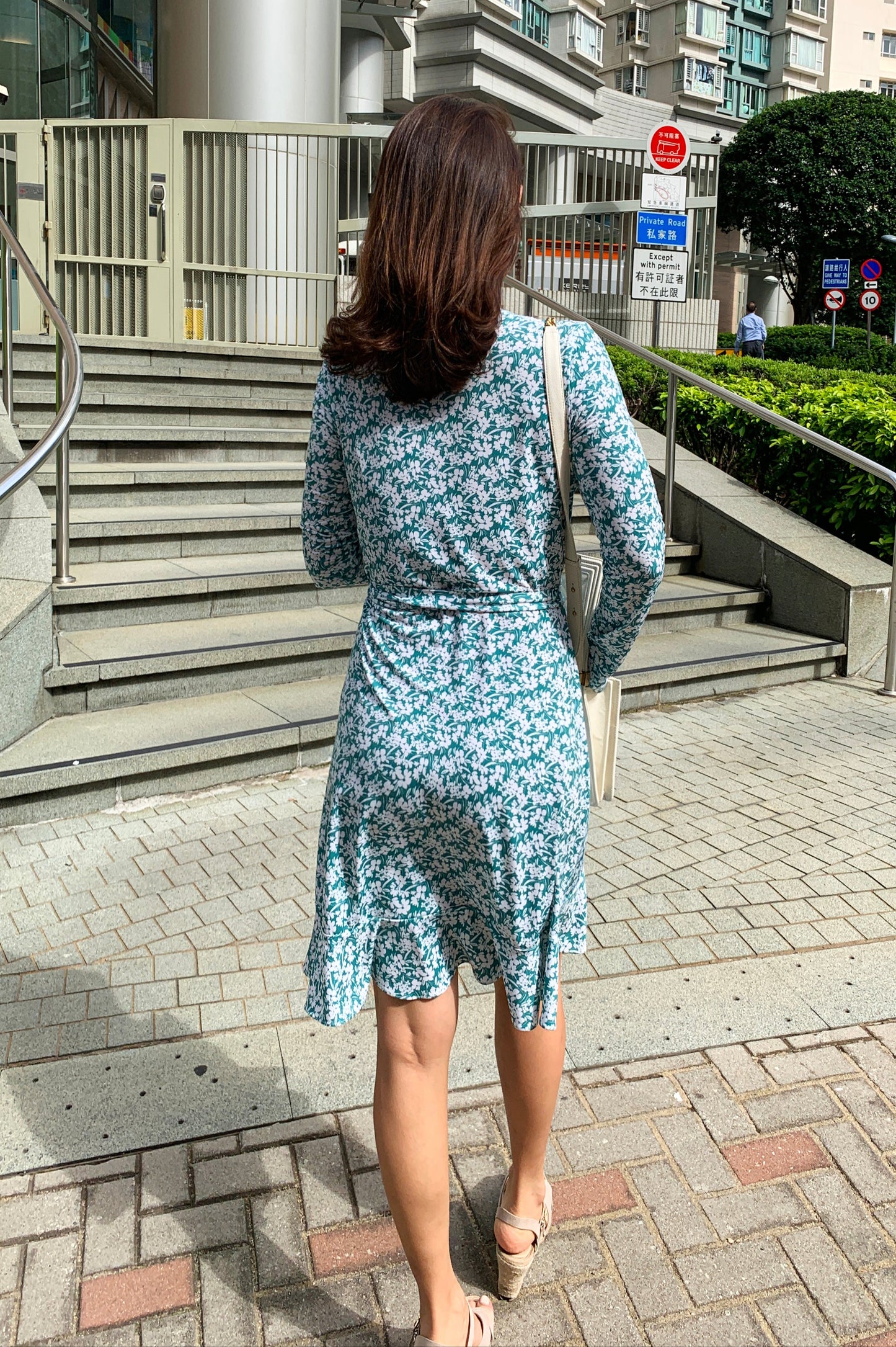 Fresh Ruffle Wrap Dress