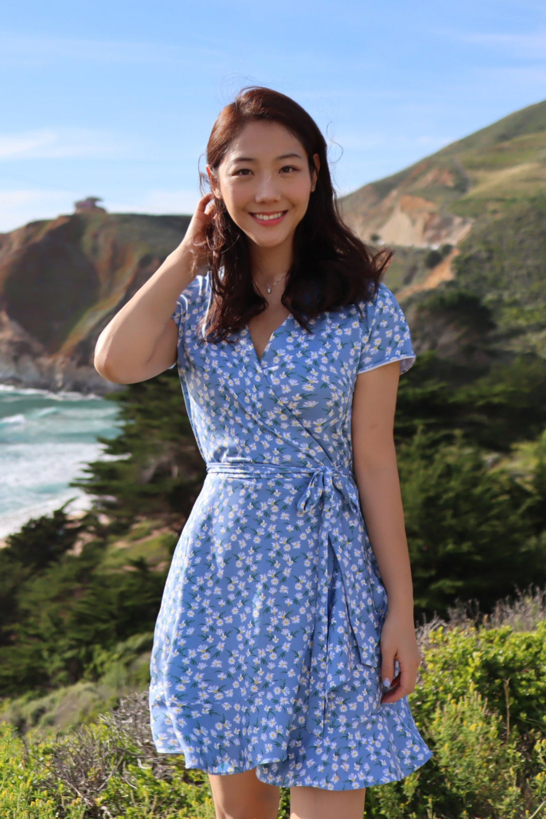 Daisy Ruffle Wrap Dress