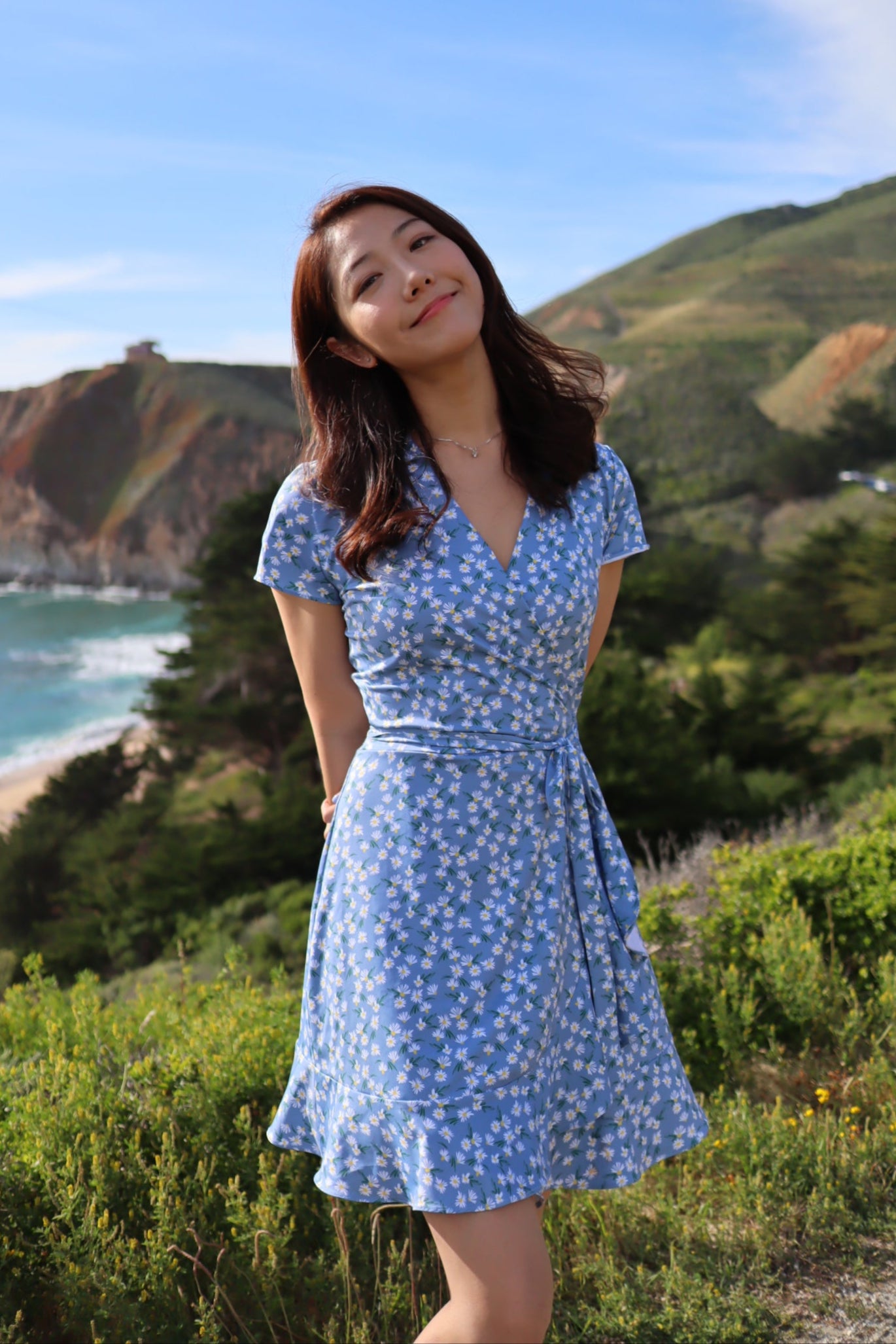Daisy Ruffle Wrap Dress