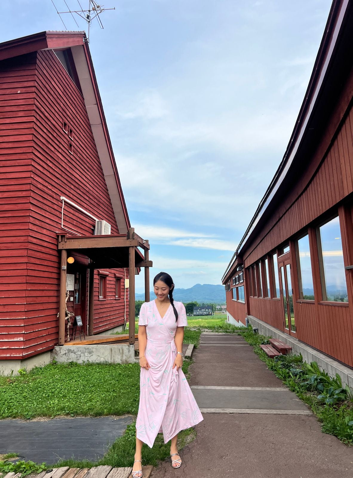 Pink Niseko Wrap Dress (Made to Order)