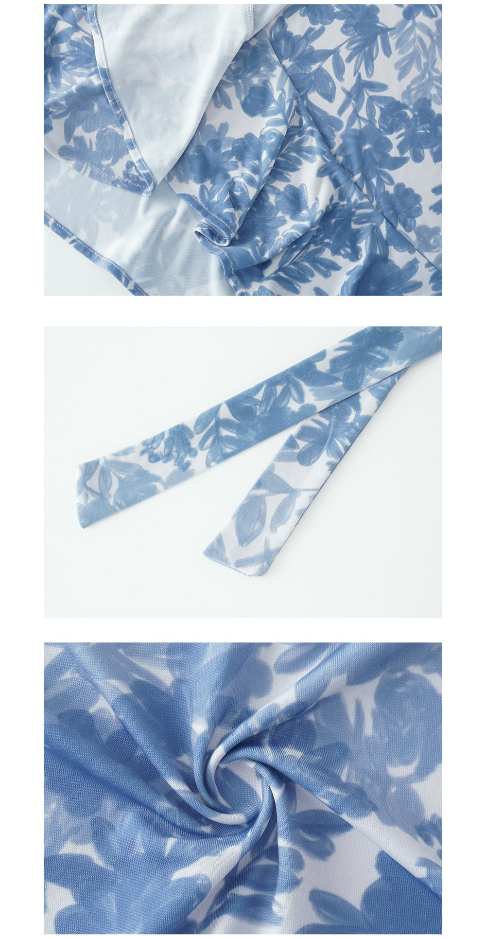 Blue Capri Wrap Dress (Made to Order)