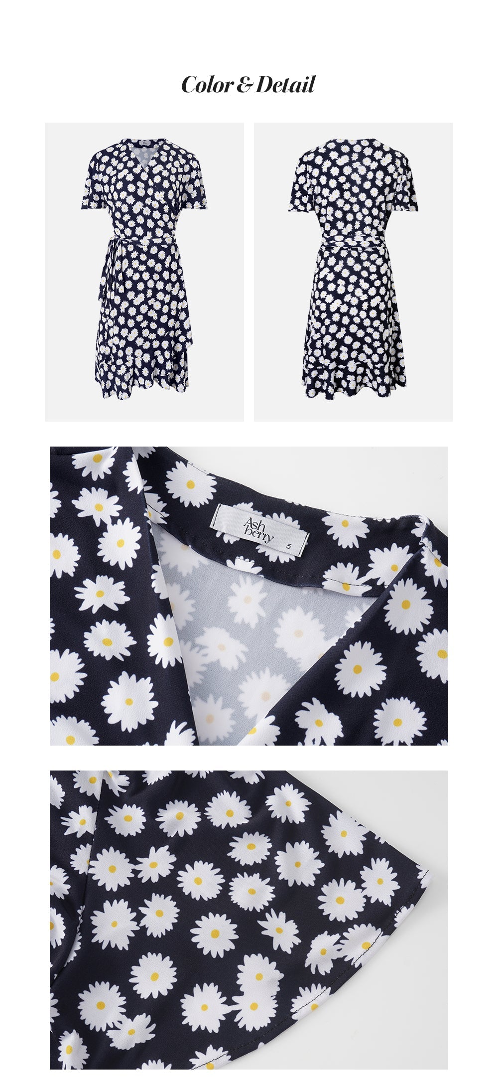 Summer Daisy Wrap Dress