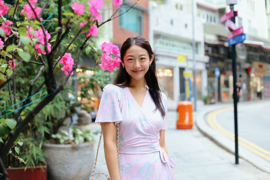Pink Niseko Wrap Dress (Made to Order)
