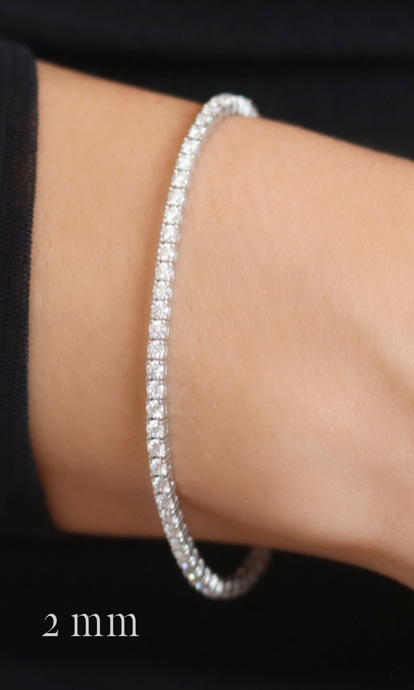 Classic Moissanite Tennis Bracelet (Ready to Wear)