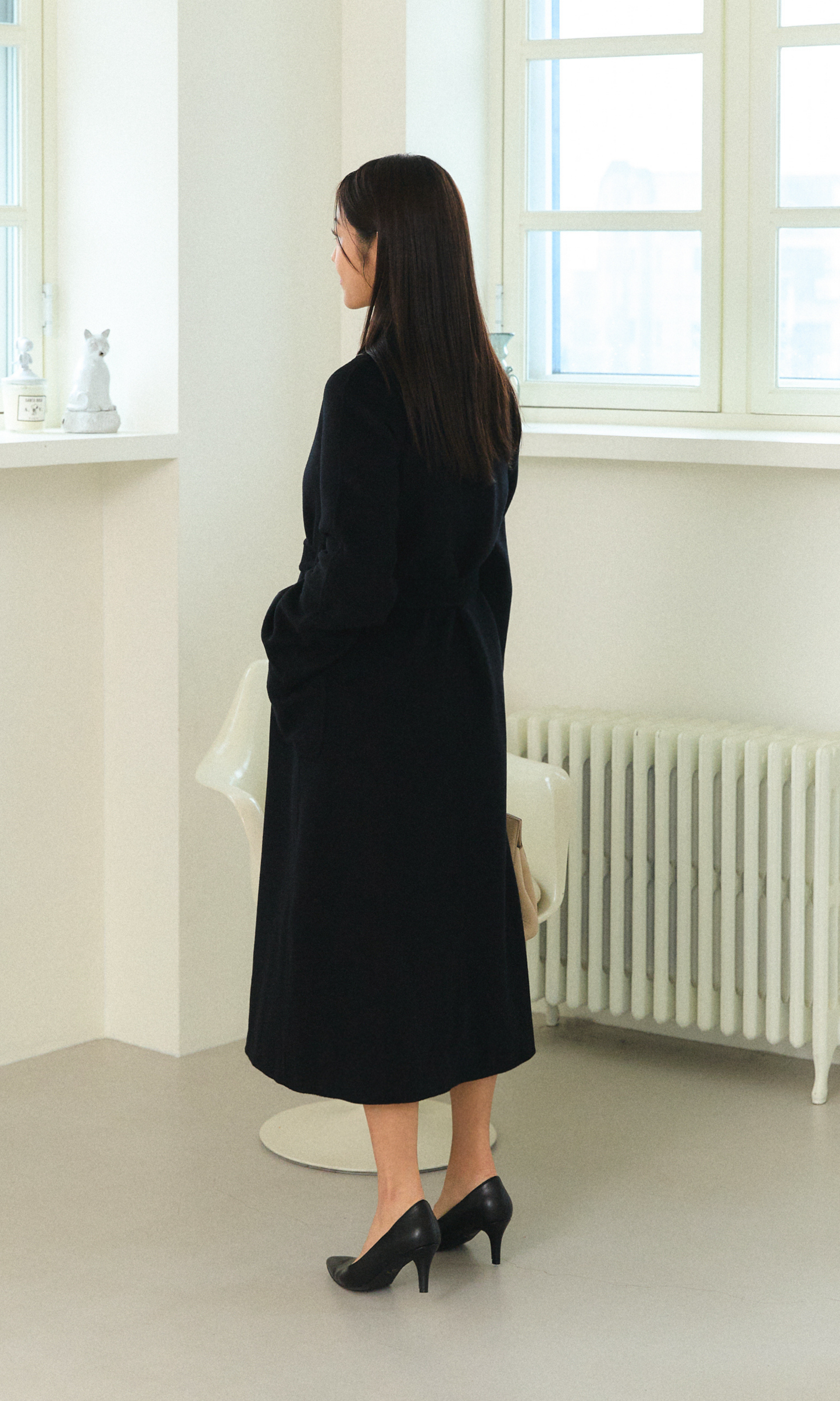 Black Loewen Cashmere Coat