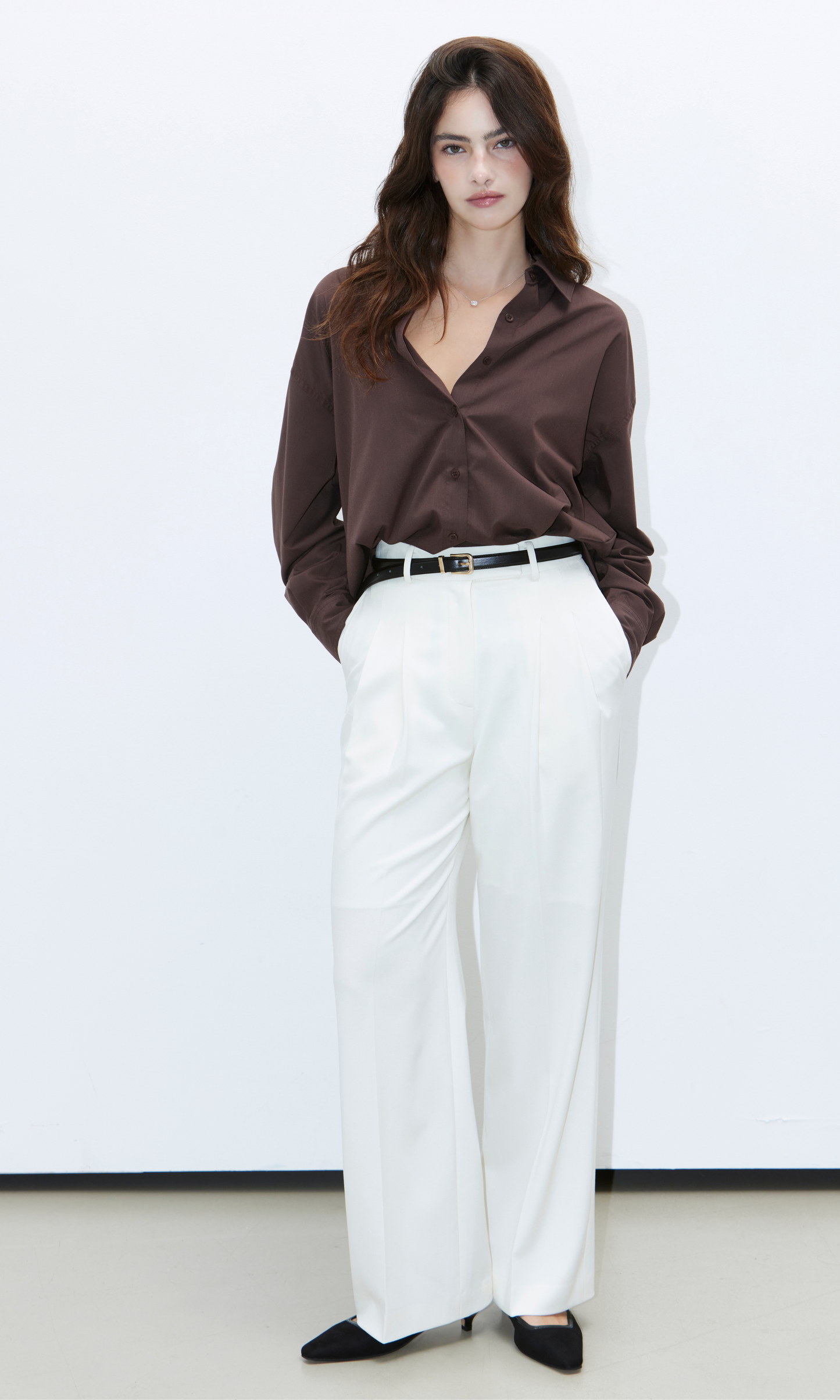 The Eugenia Shirt (Brown)