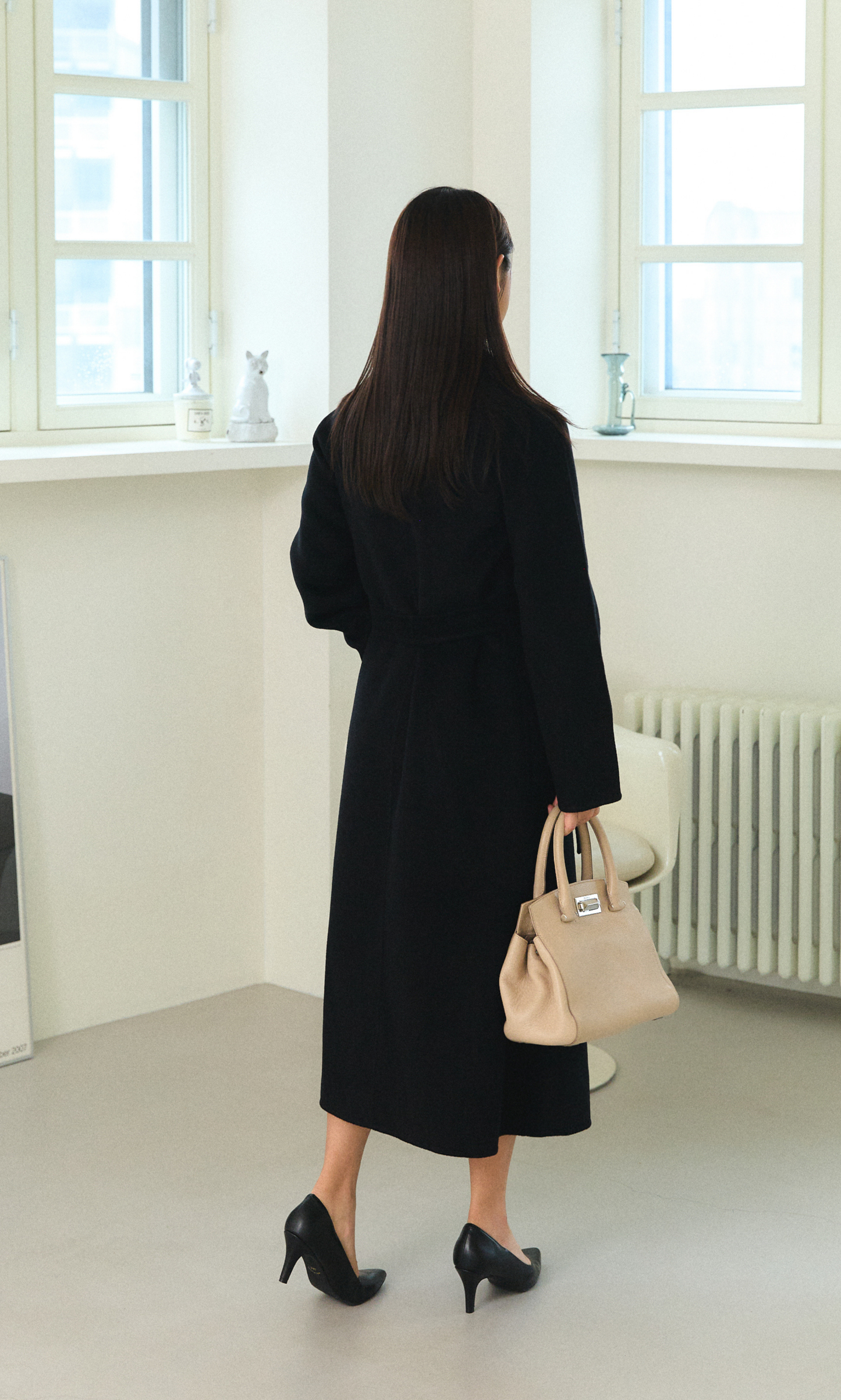 Black Loewen Cashmere Coat