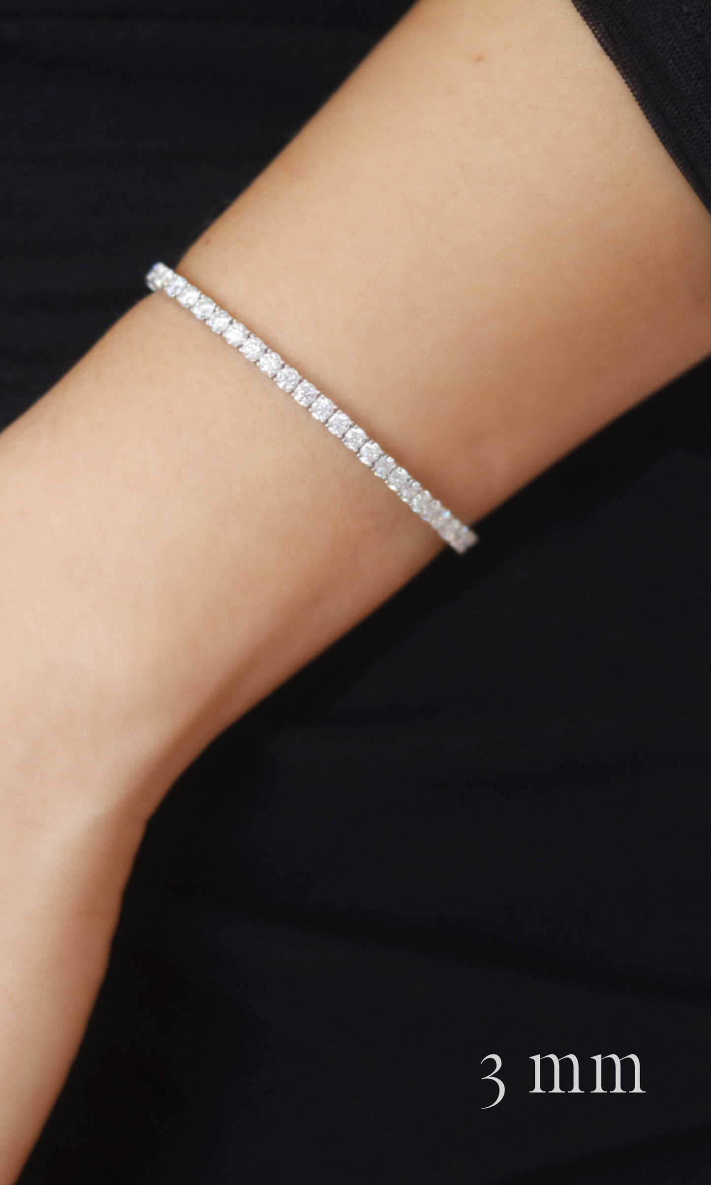 Classic Moissanite Tennis Bracelet (Ready to Wear)