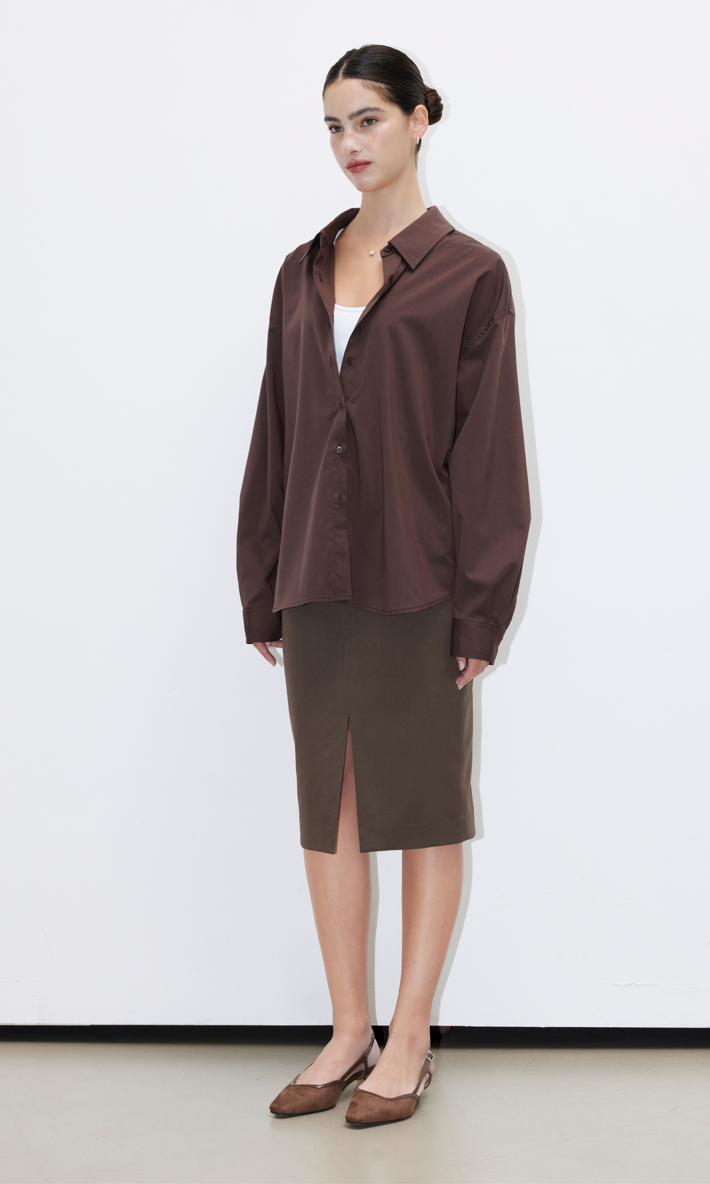 The Eugenia Shirt (Brown)