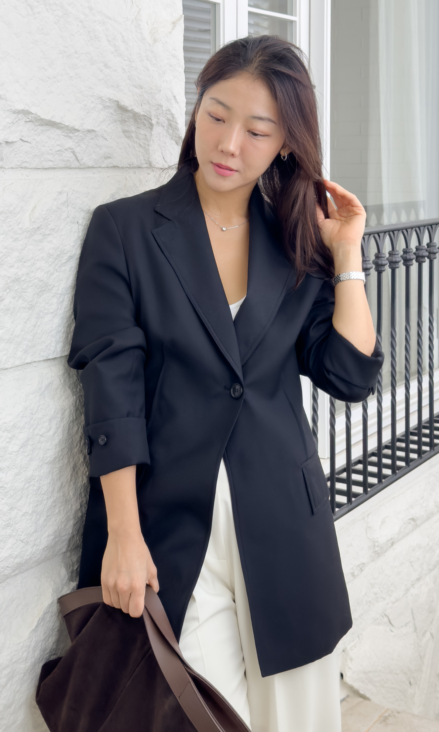 Wool Tailored Overfit Blazer