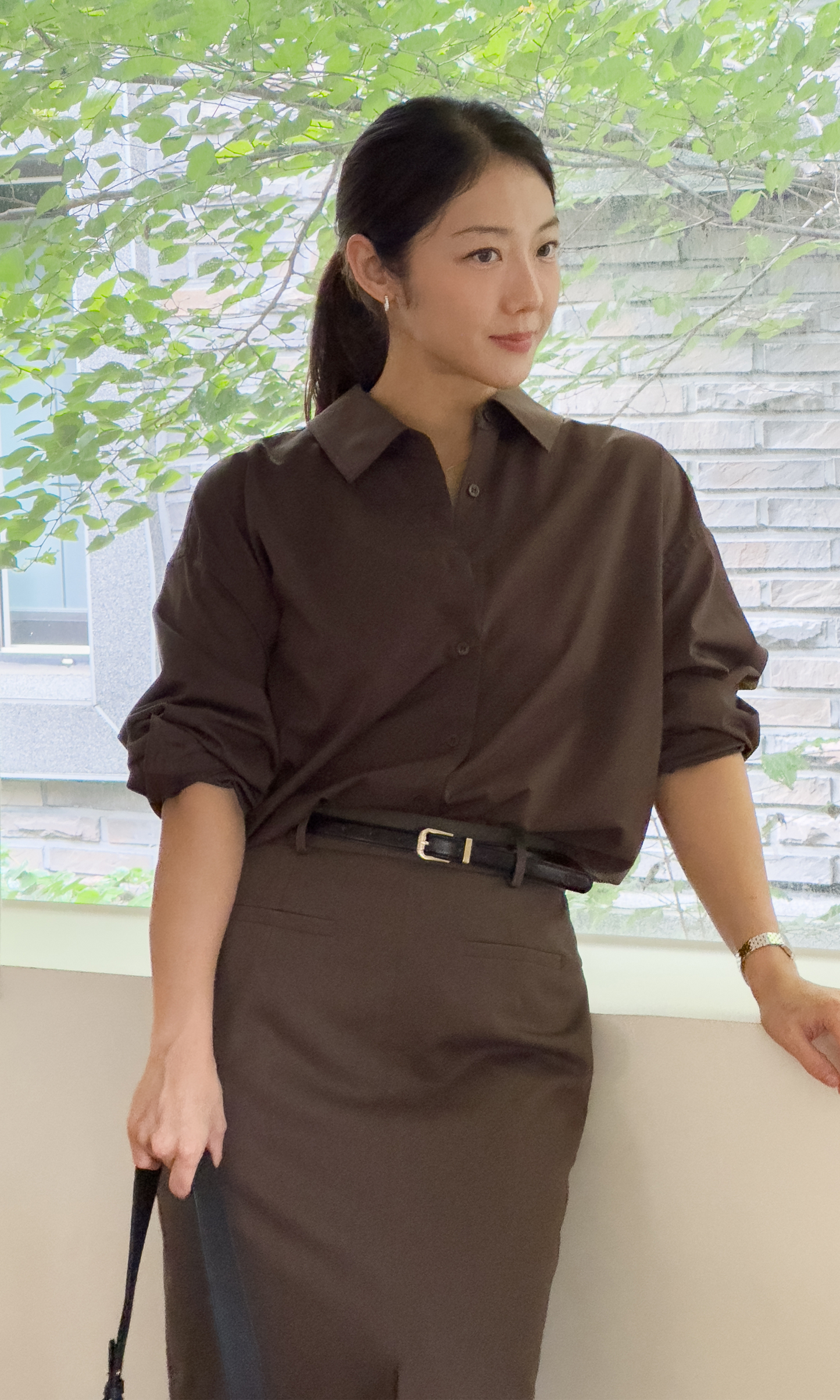 The Eugenia Shirt (Brown)