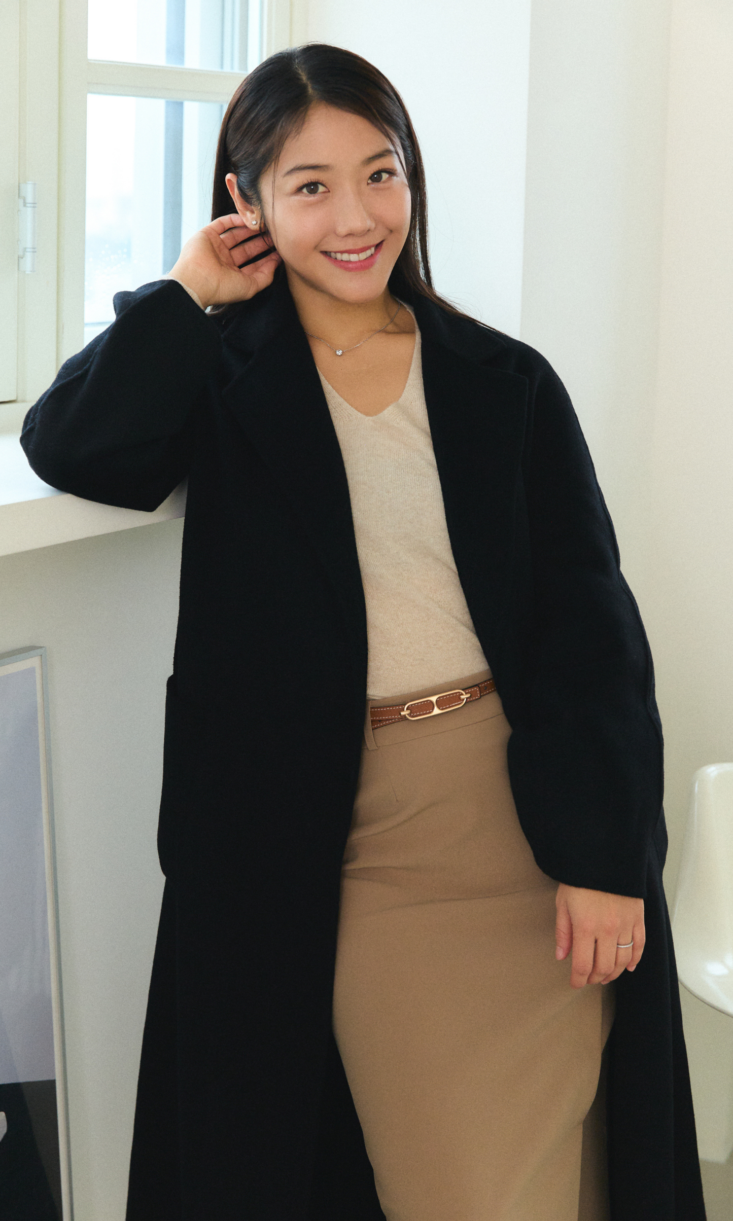 Black Loewen Cashmere Coat