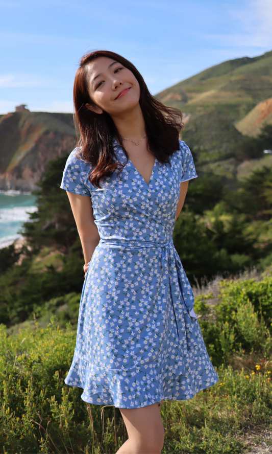 Daisy Ruffle Wrap Dress