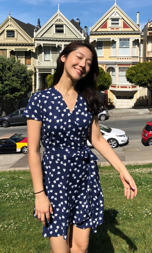 Daisy Ruffle Wrap Dress