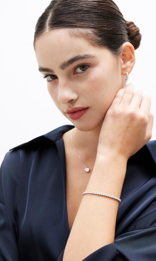 Classic Moissanite Tennis Bracelet (Ready to Wear)