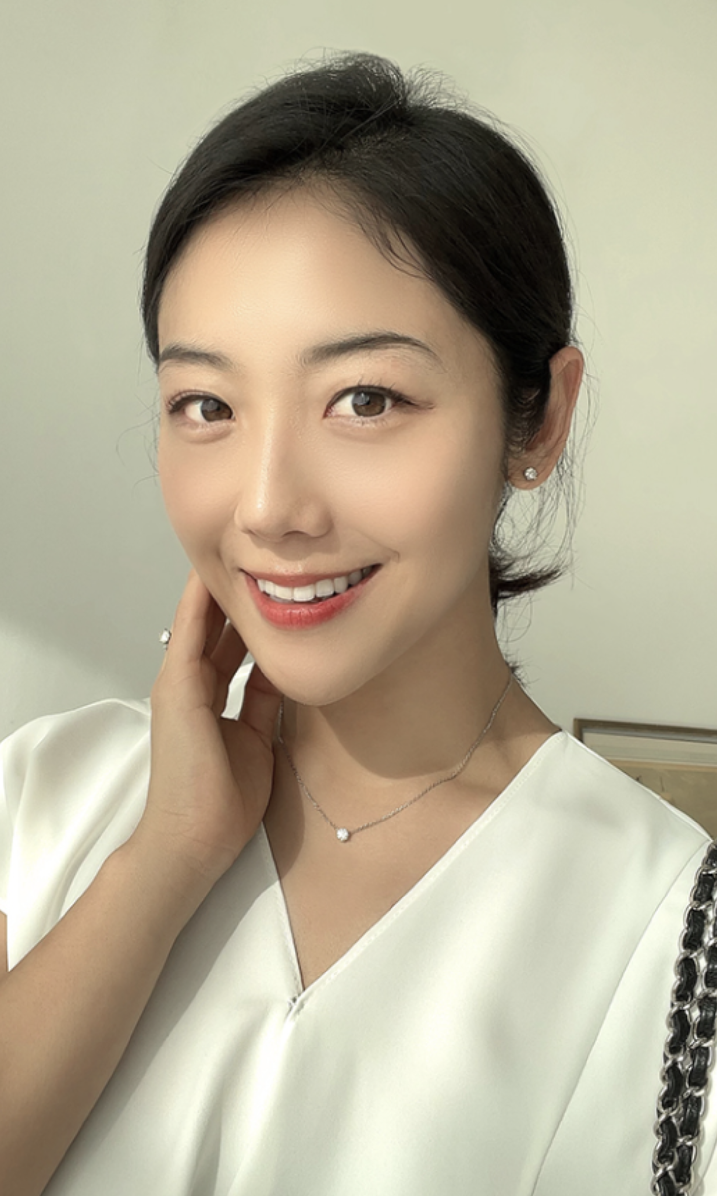 Classic 16 Moissanite Solitaire Necklace (Ready to Wear)