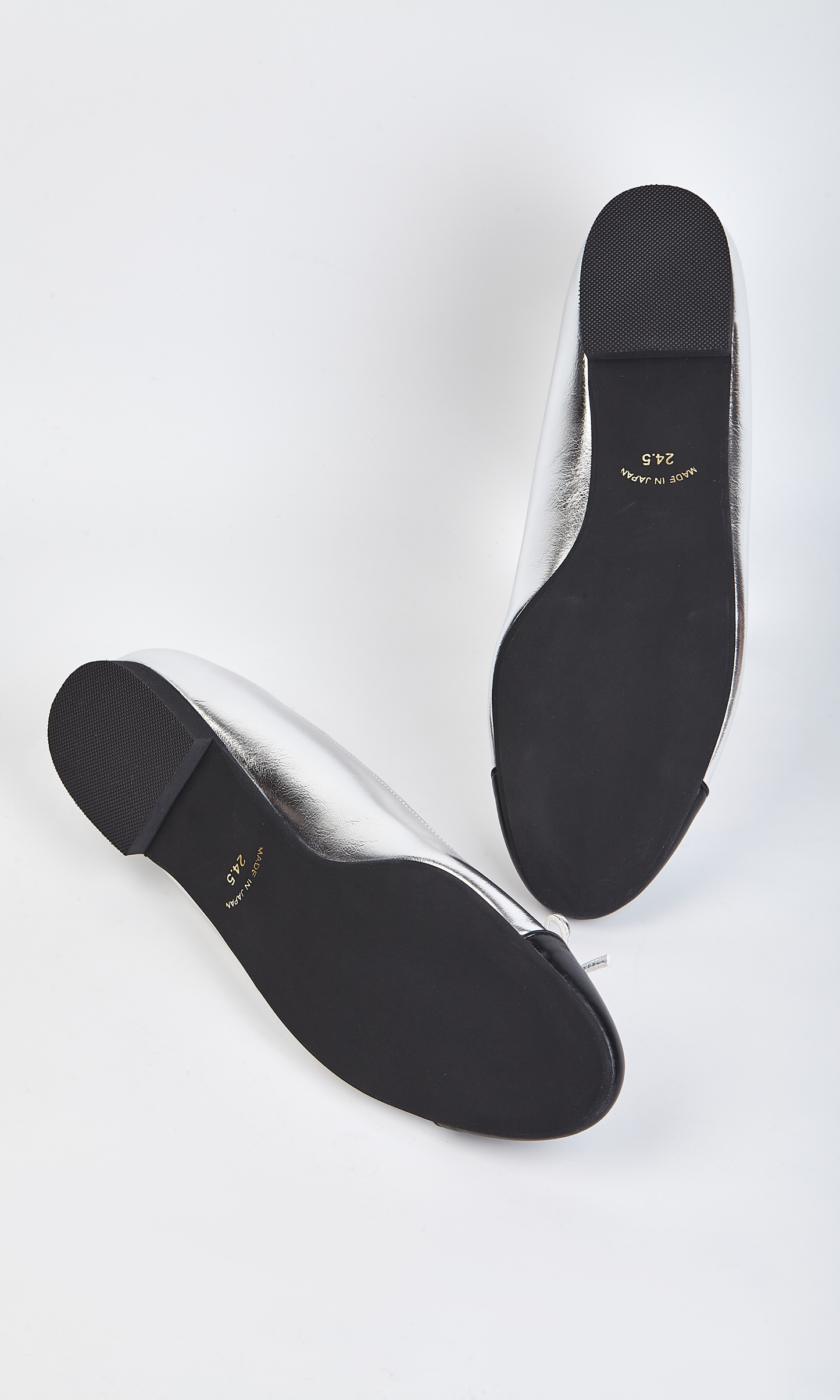 Metallic Silver Cloud Flats