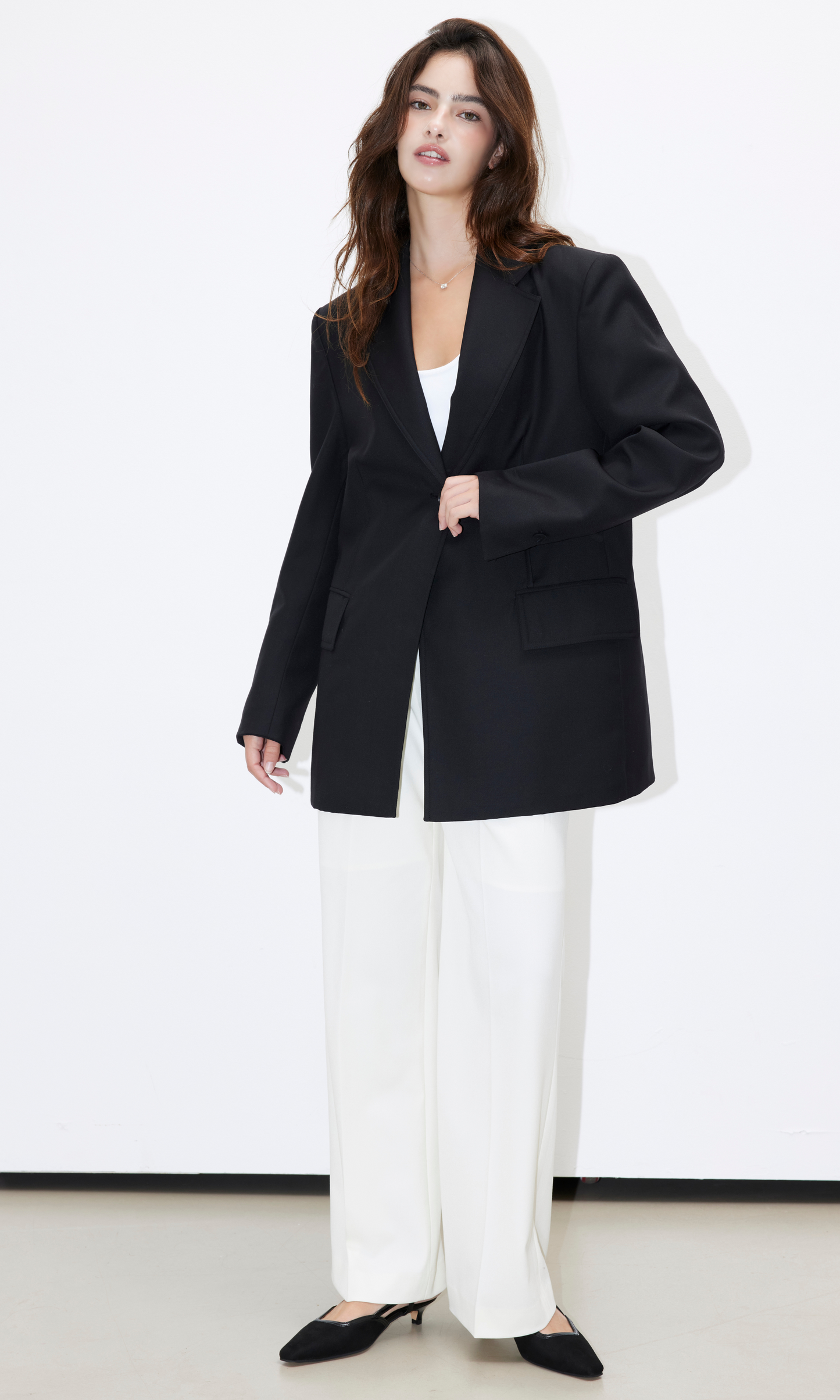 Wool Tailored Overfit Blazer