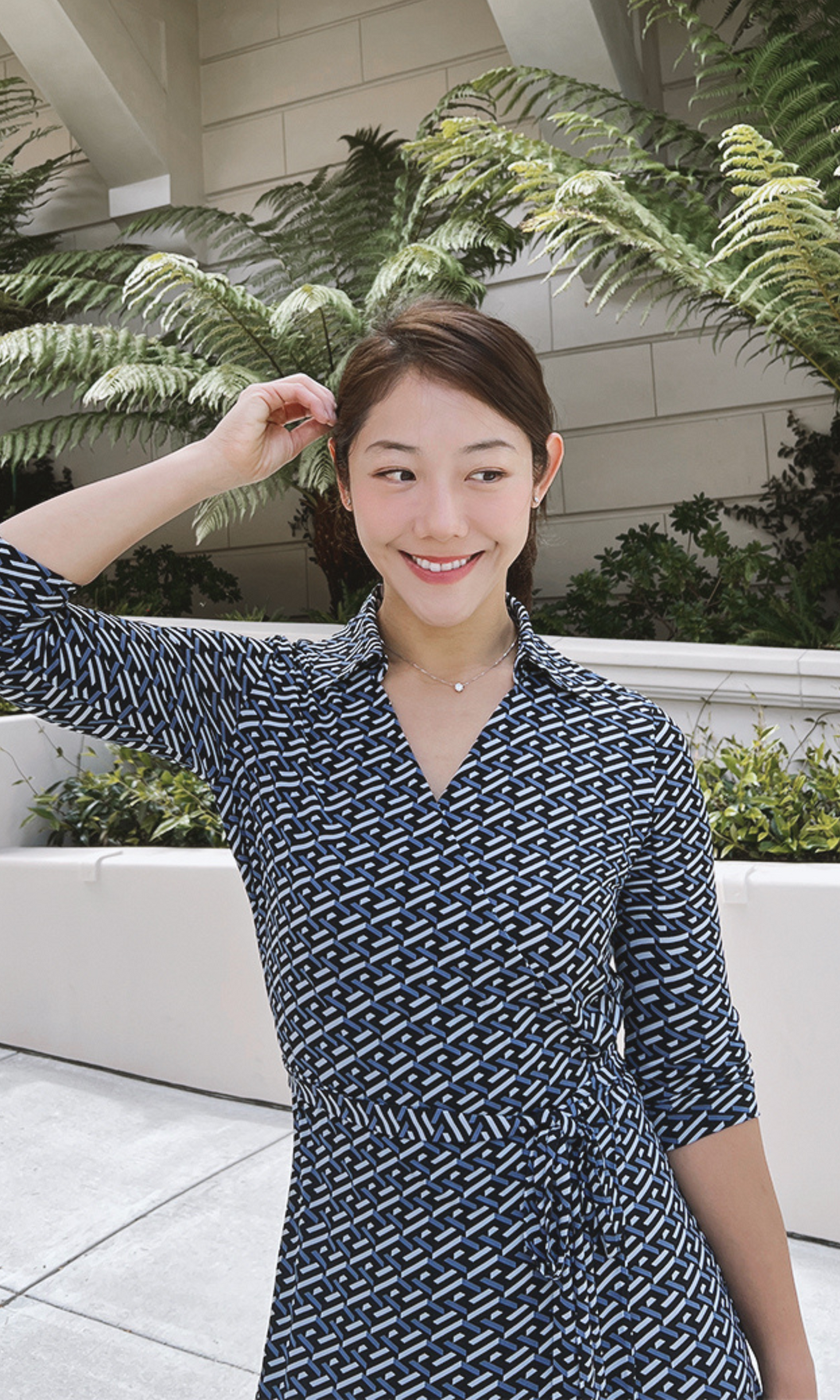 Navy Lauren Wrap Dress (Made to Order)