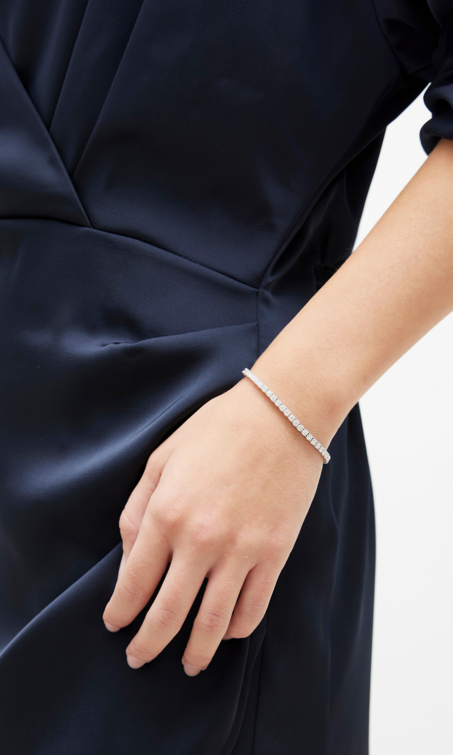 Classic Moissanite Tennis Bracelet (Ready to Wear)