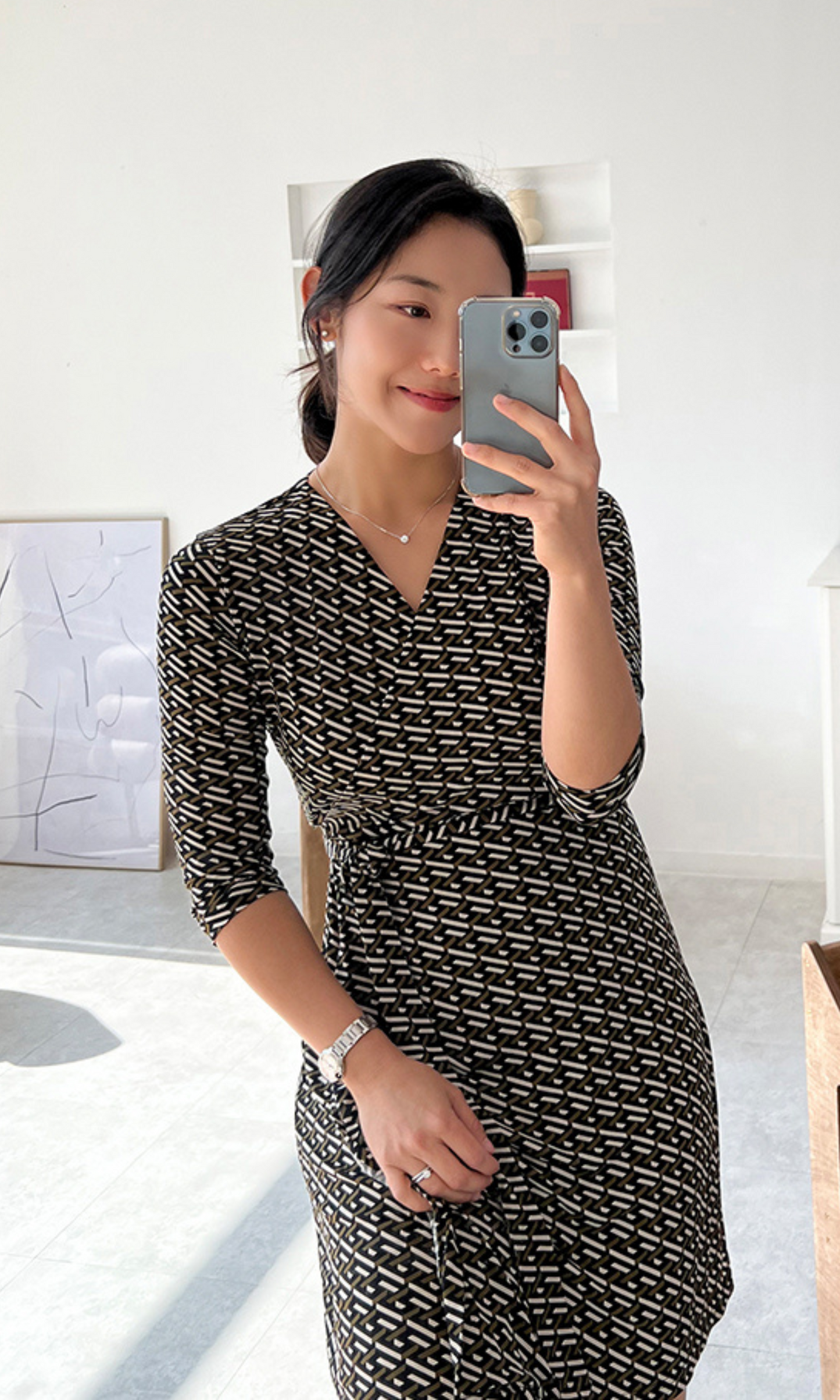 Brown Lauren Wrap Dress (Made to Order)