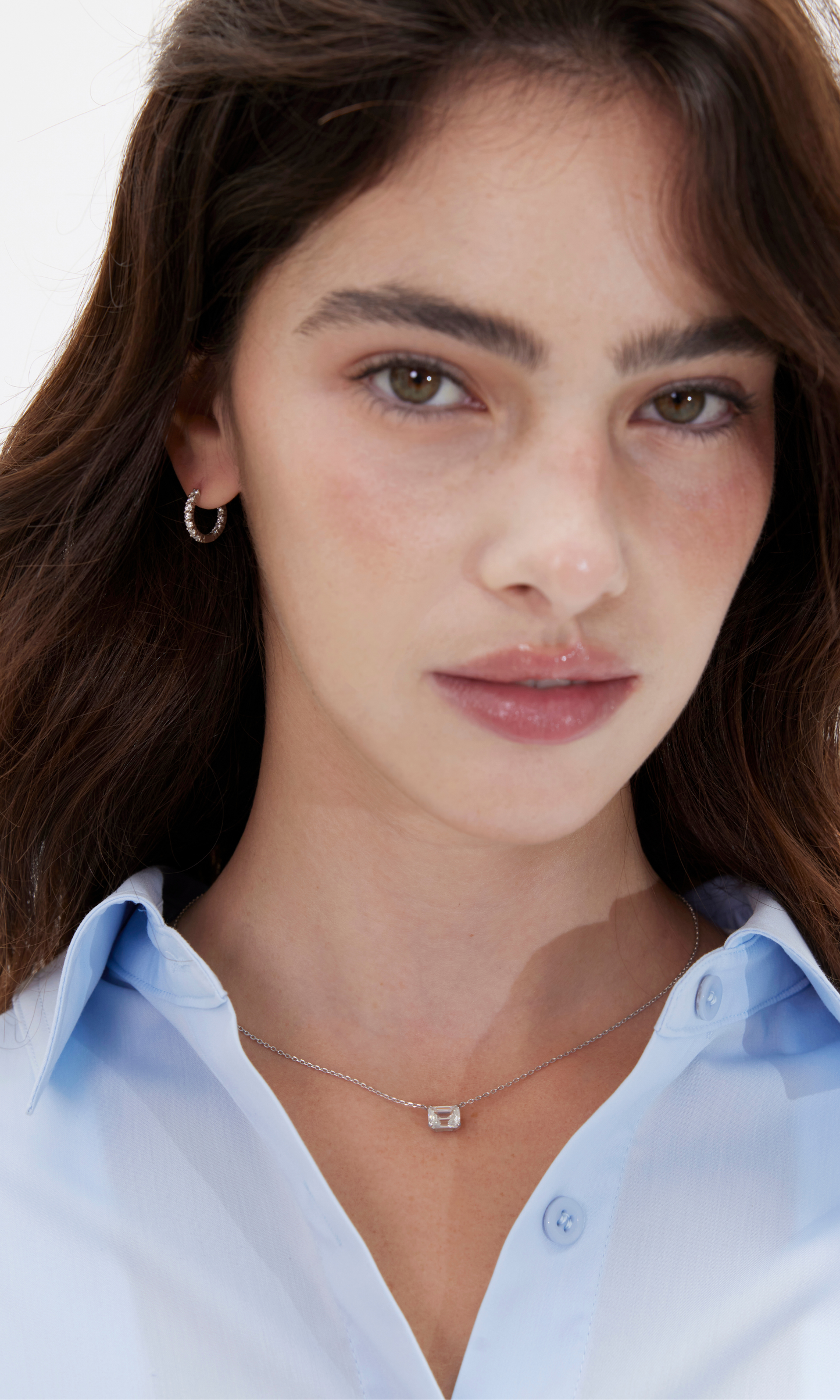 Classic Moissanite Eternity Earrings (Ready to Wear)