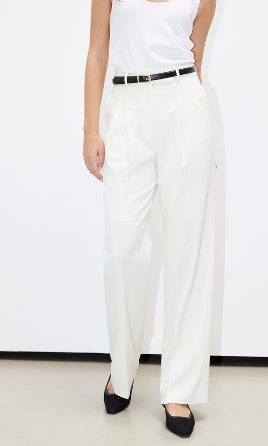 Mayfair Wide Pants (Ivory)