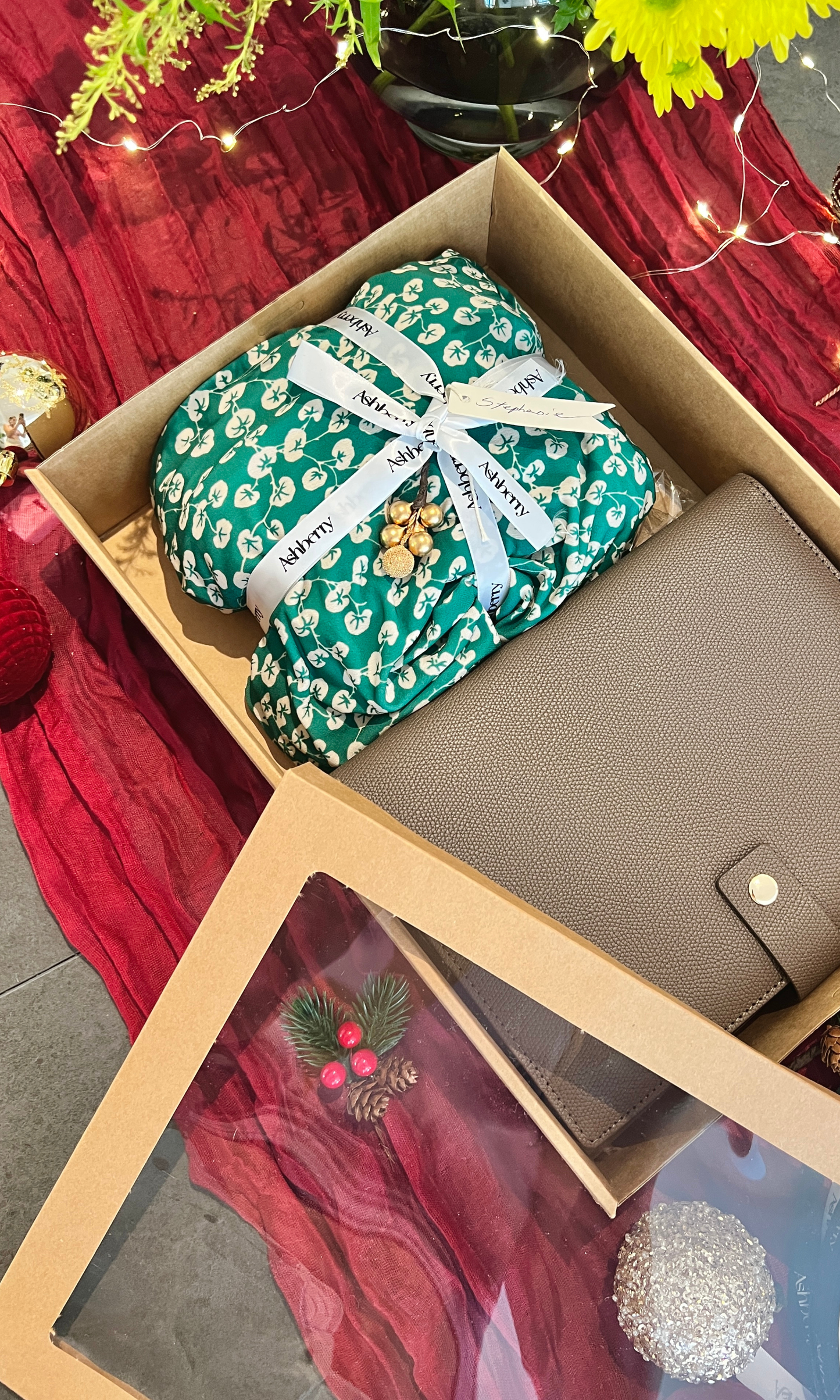 Dahlia Green Wrap Dress (Ready to Wear)