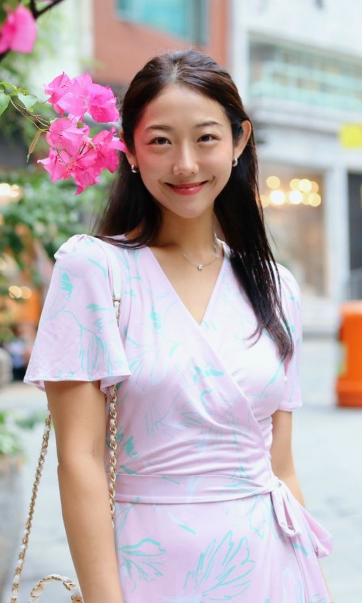 Pink Niseko Wrap Dress (Ready to Wear)