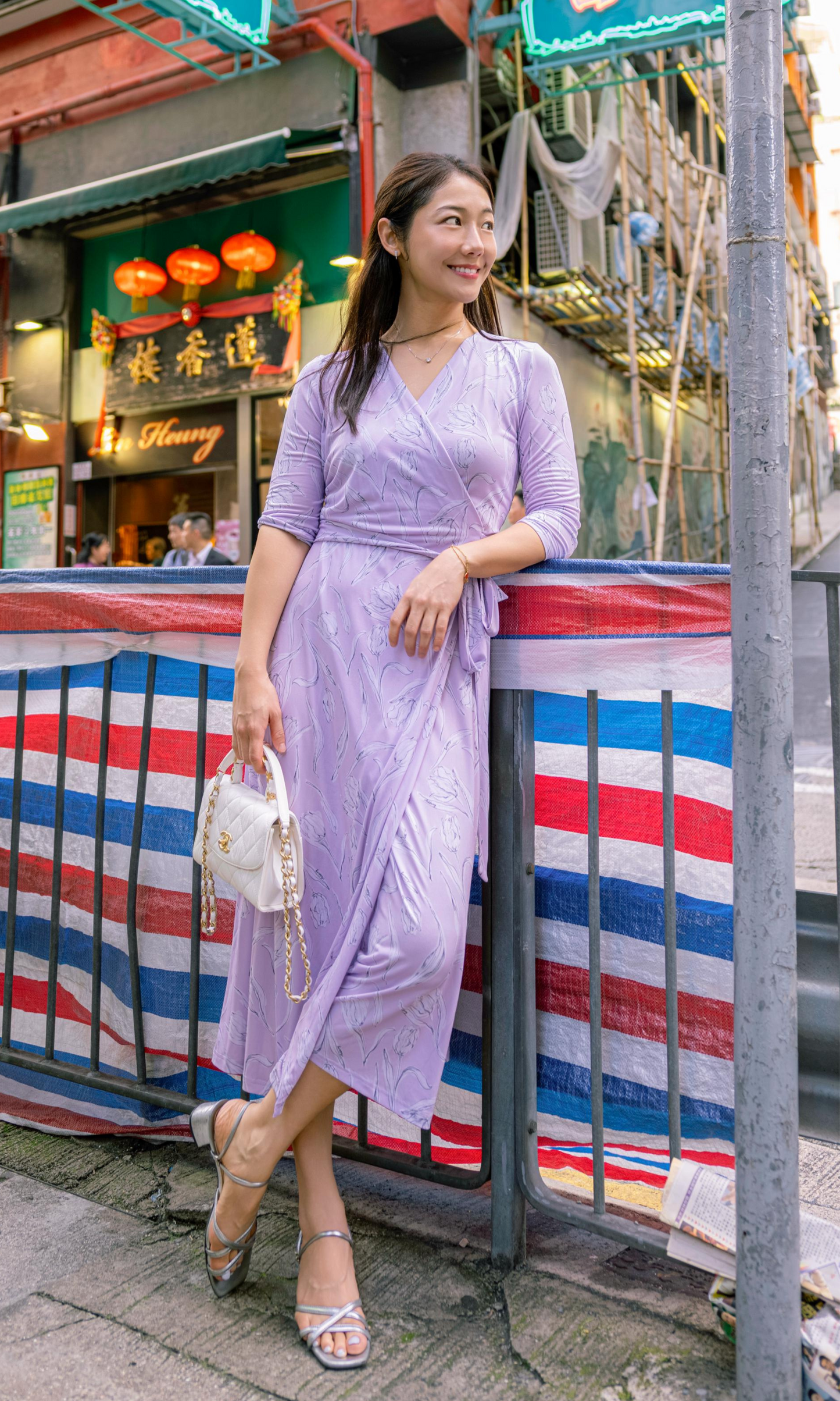Lavender Sienna Wrap Dress (Made to Order)