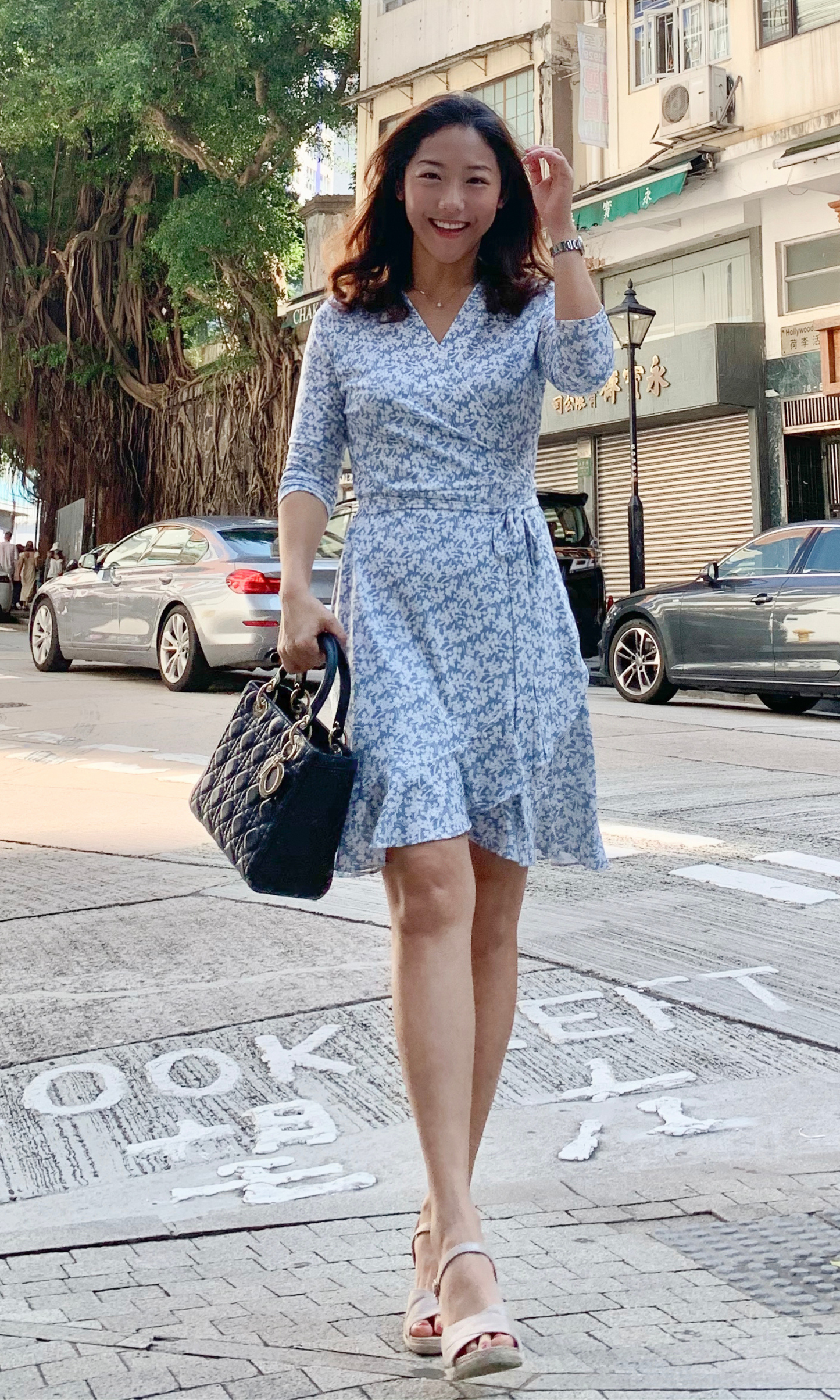 Fresh Ruffle Wrap Dress