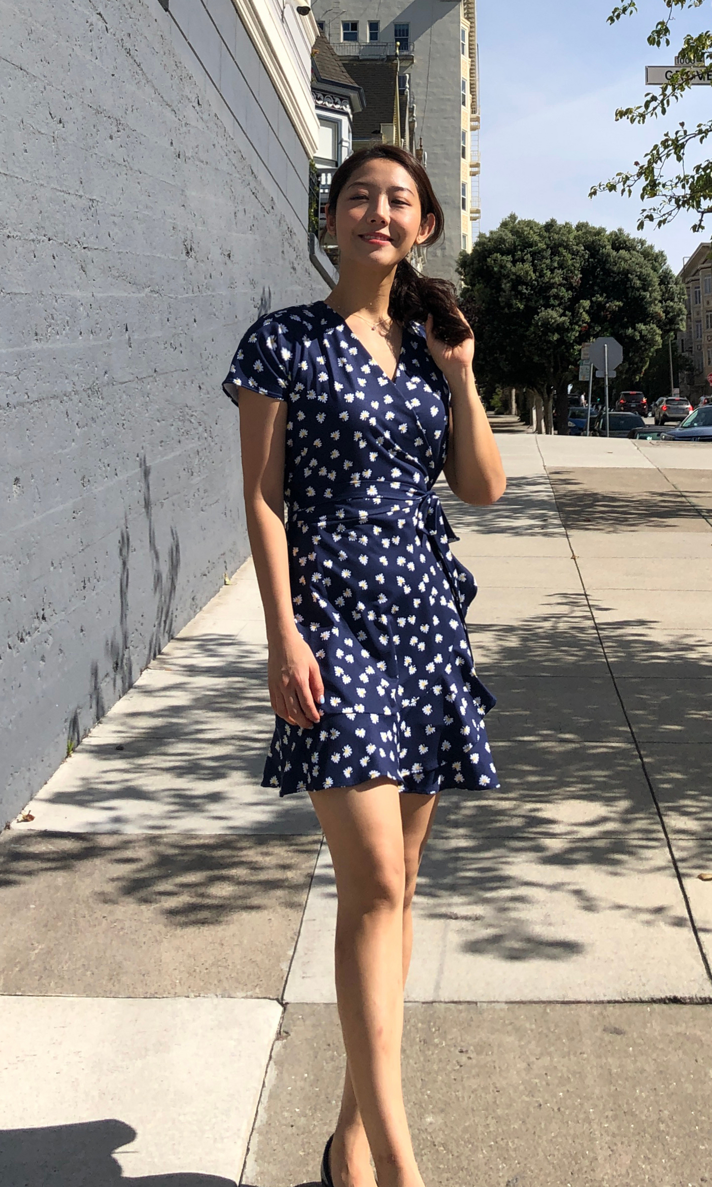 Daisy Ruffle Wrap Dress