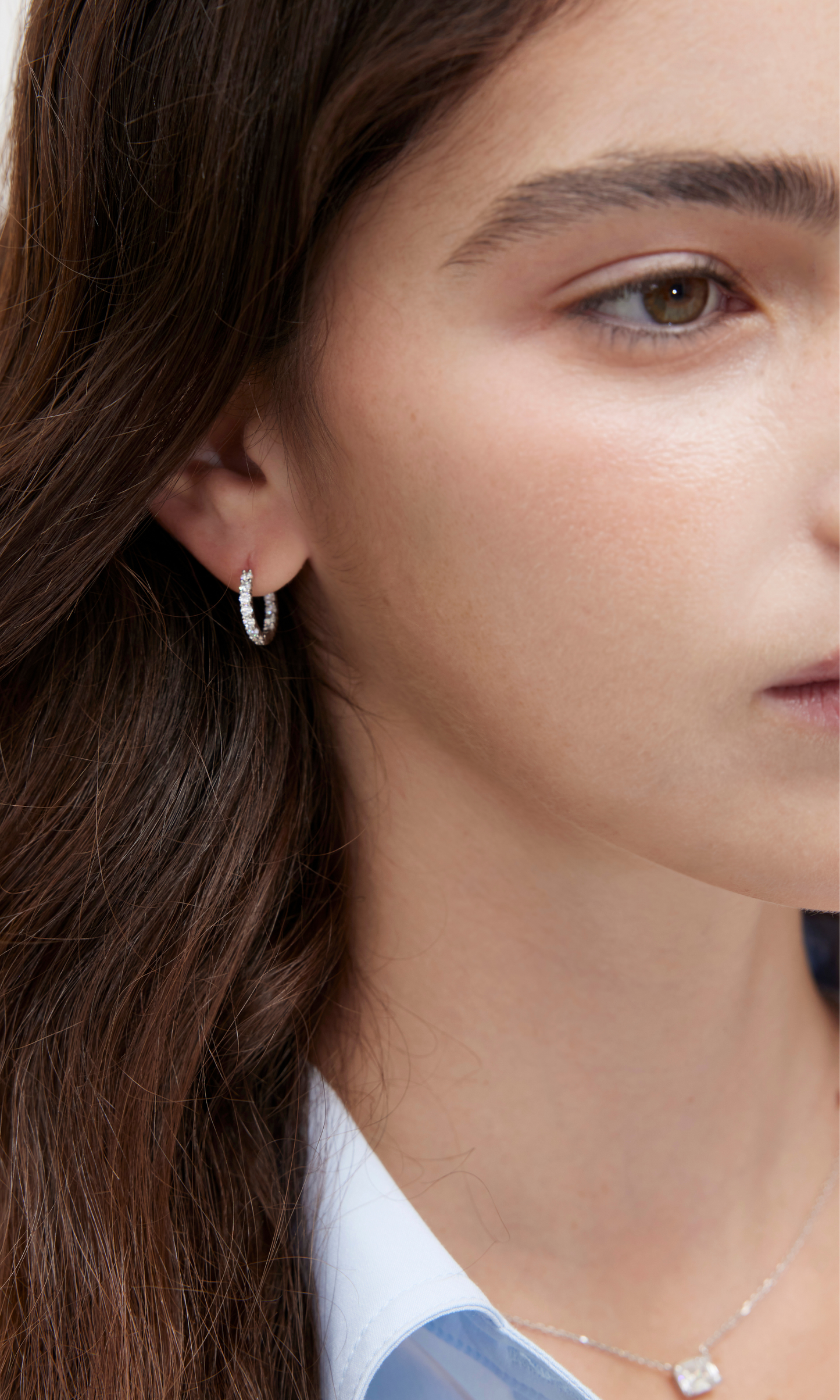 Classic Moissanite Eternity Earrings (Ready to Wear)