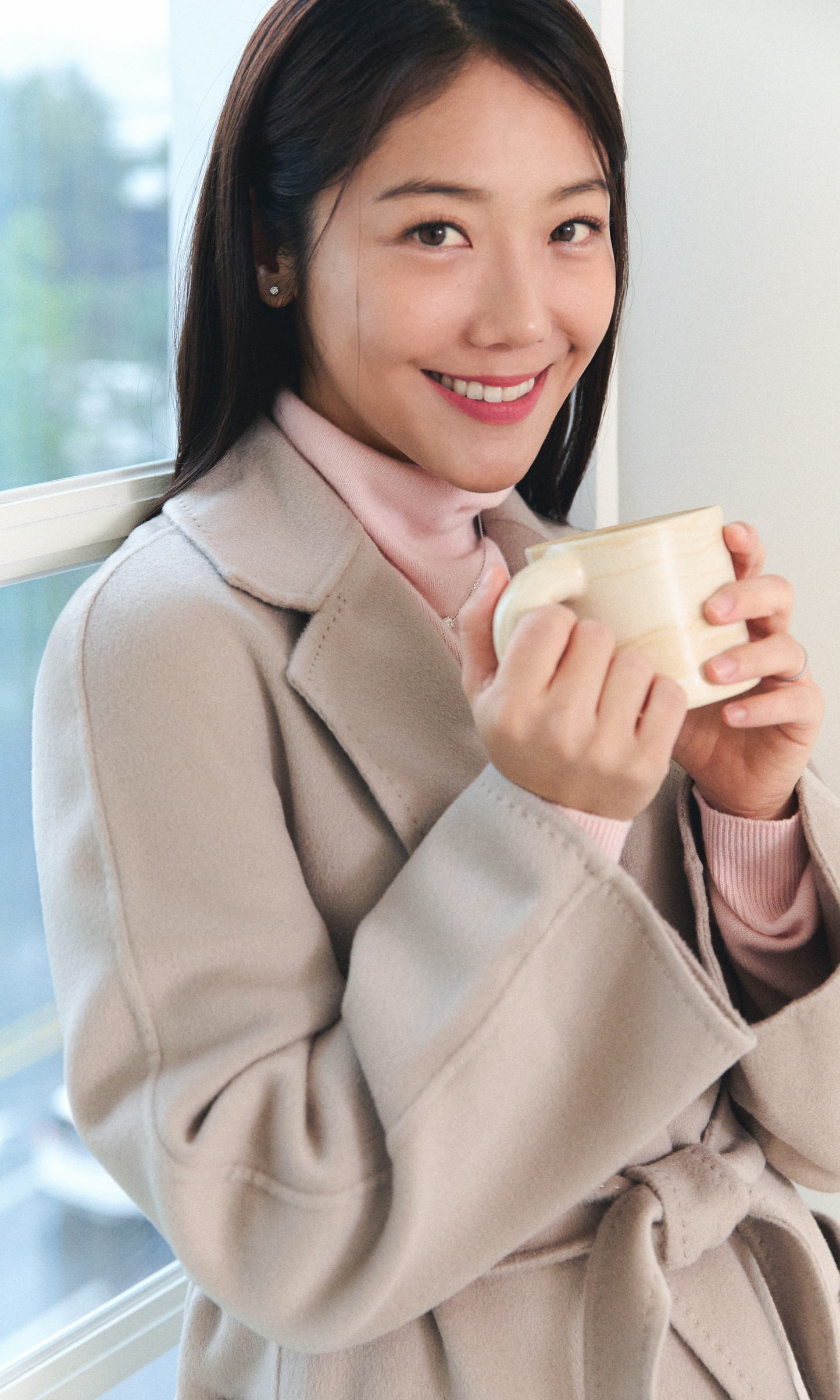 Cream Ivory Loewen Cashmere Coat