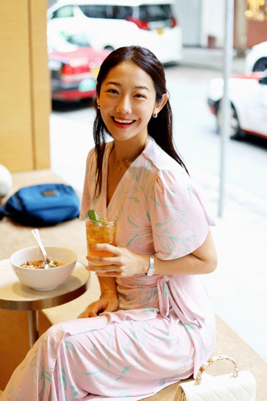 Pink Niseko Wrap Dress (Made to Order)