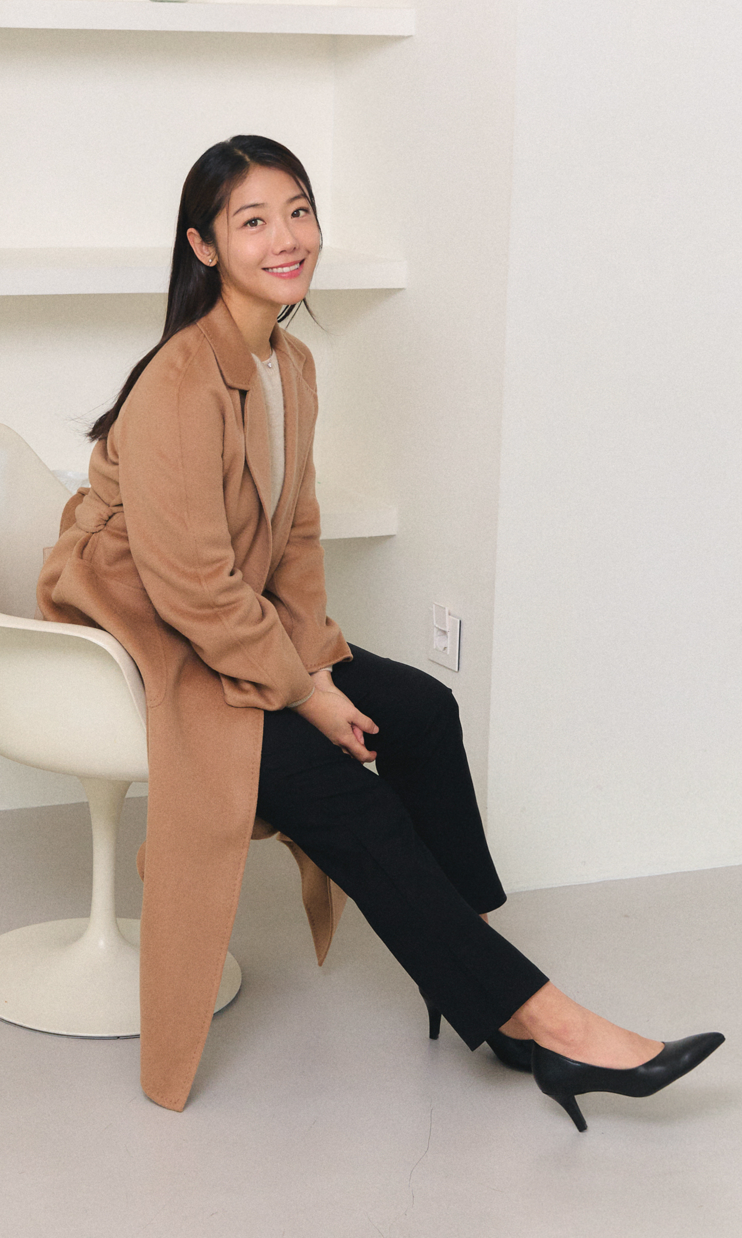 Camel Loewen Cashmere Coat