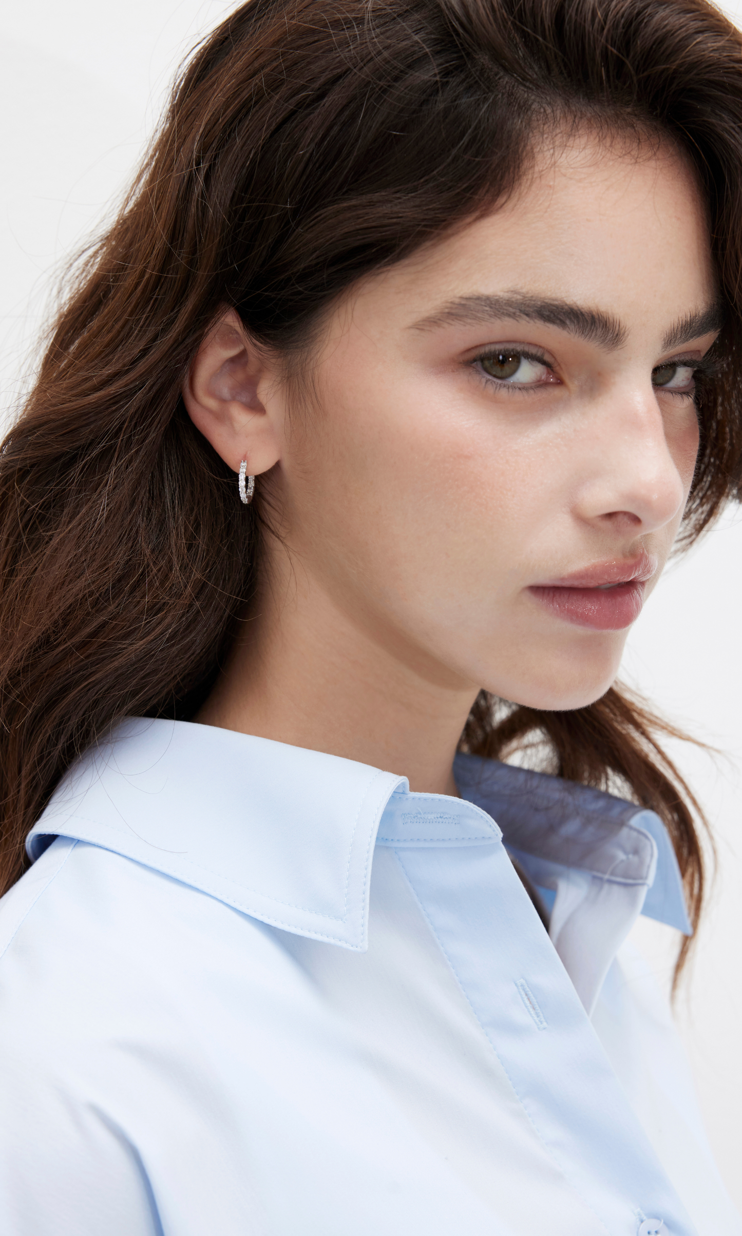 Classic Moissanite Eternity Earrings (Ready to Wear)