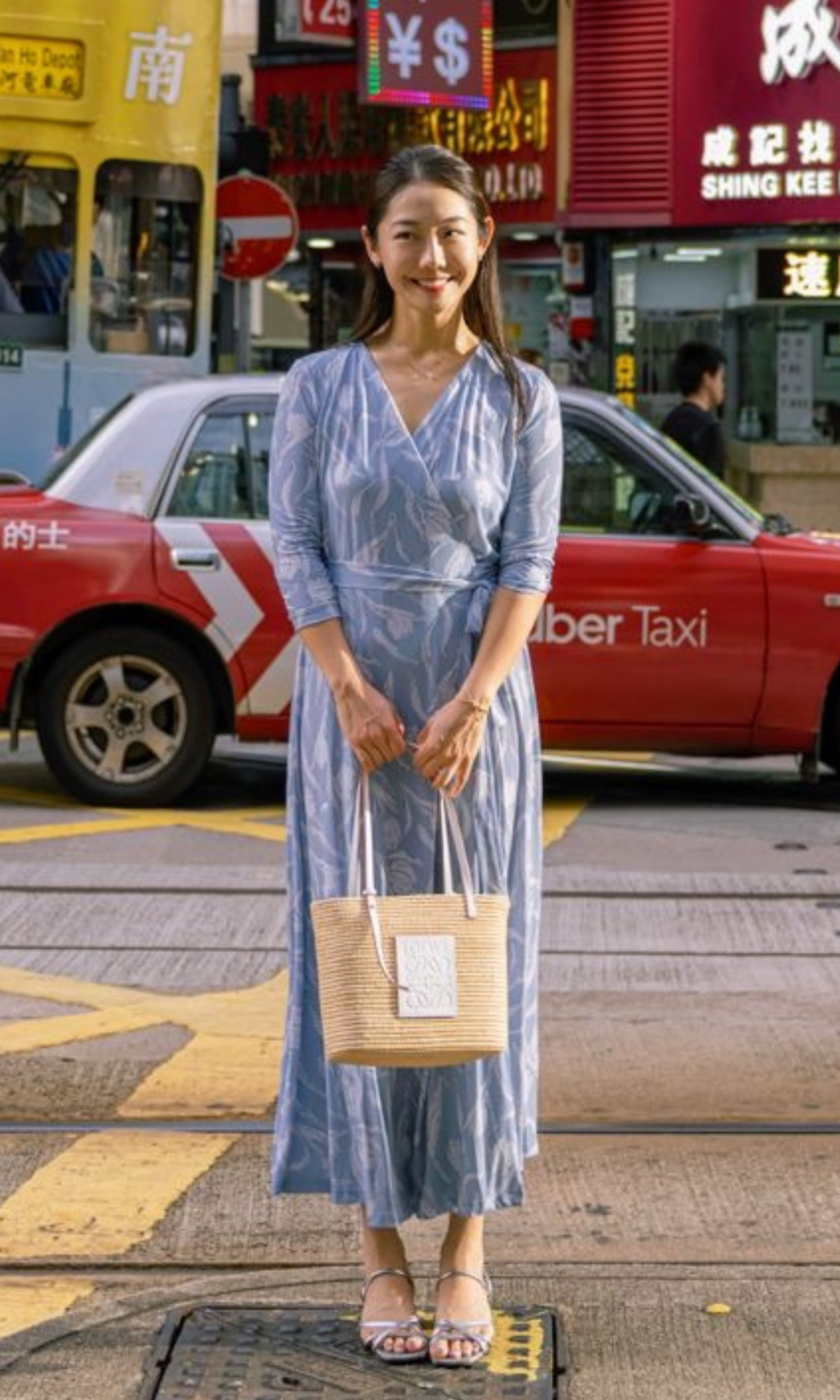Sky Blue Sienna Wrap Dress (Ready to Wear)