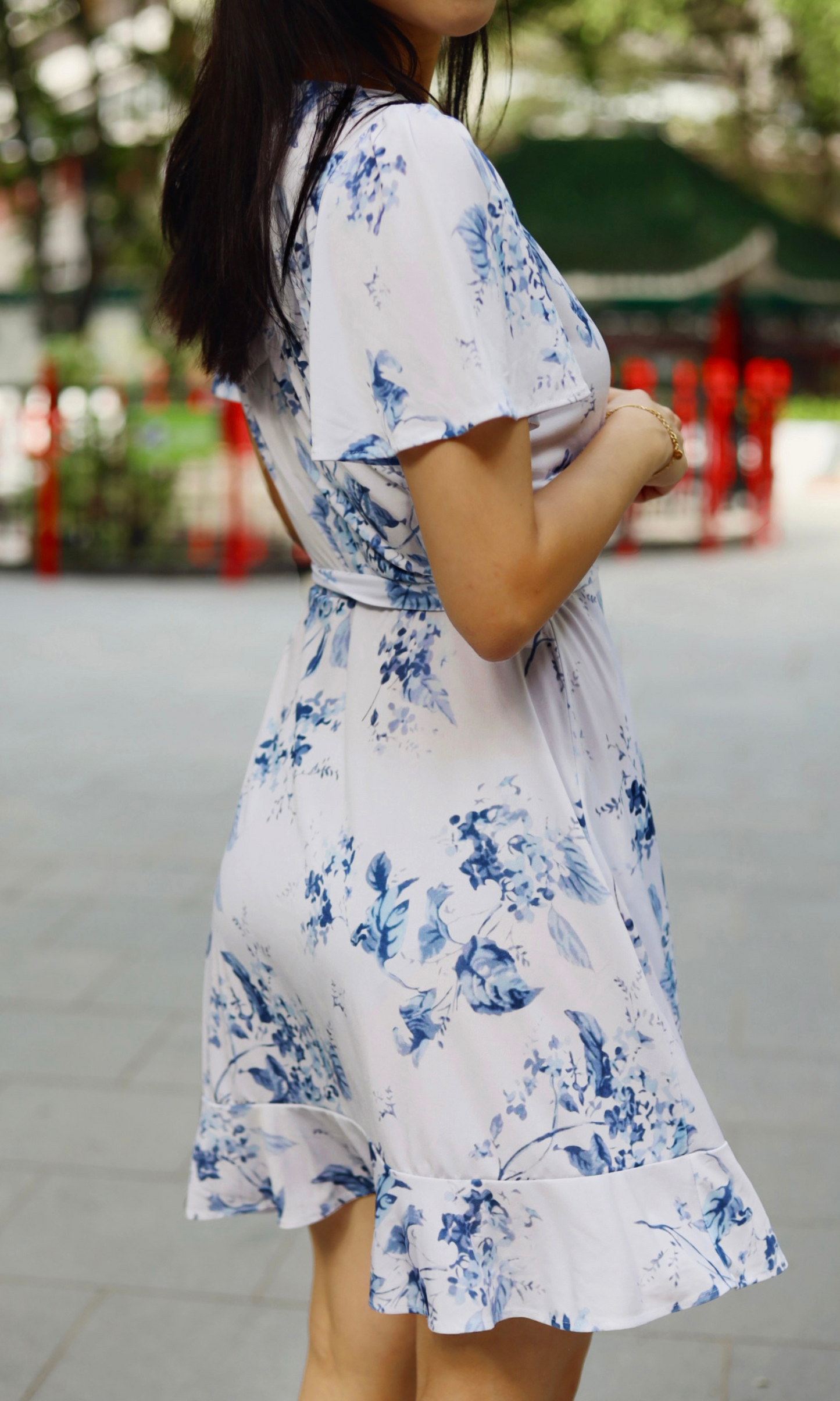 Santorini Wrap Dress (Made to Order)