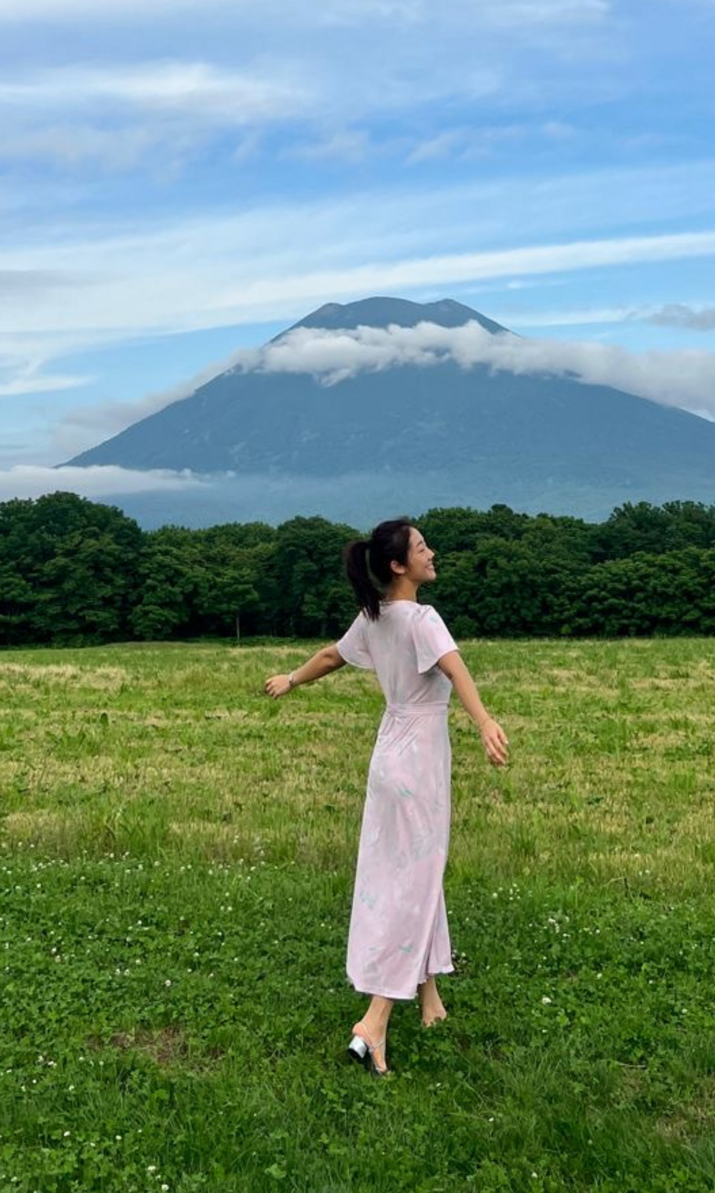 Pink Niseko Wrap Dress (Ready to Wear)