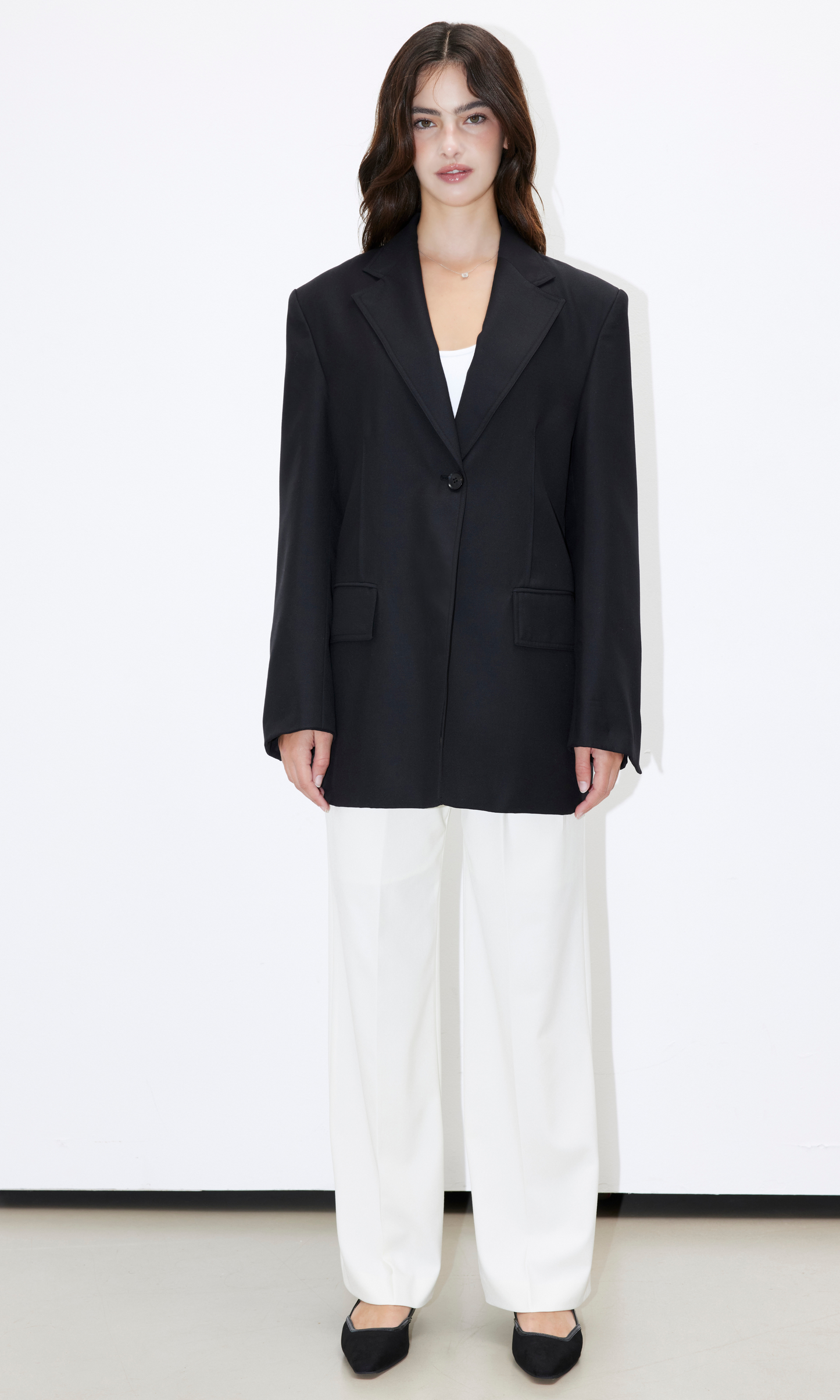 Wool Tailored Overfit Blazer