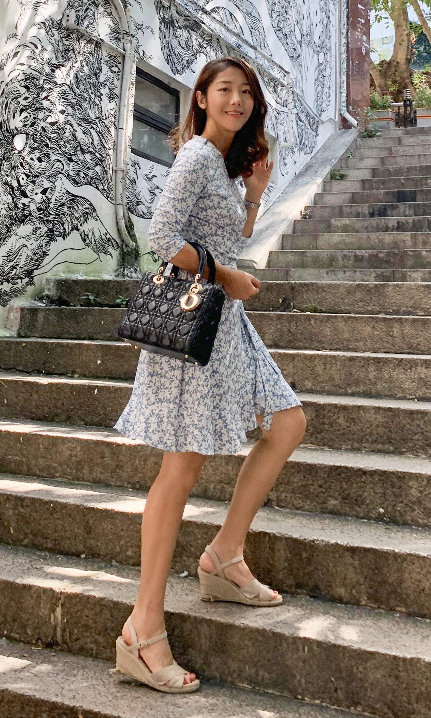 Fresh Ruffle Wrap Dress