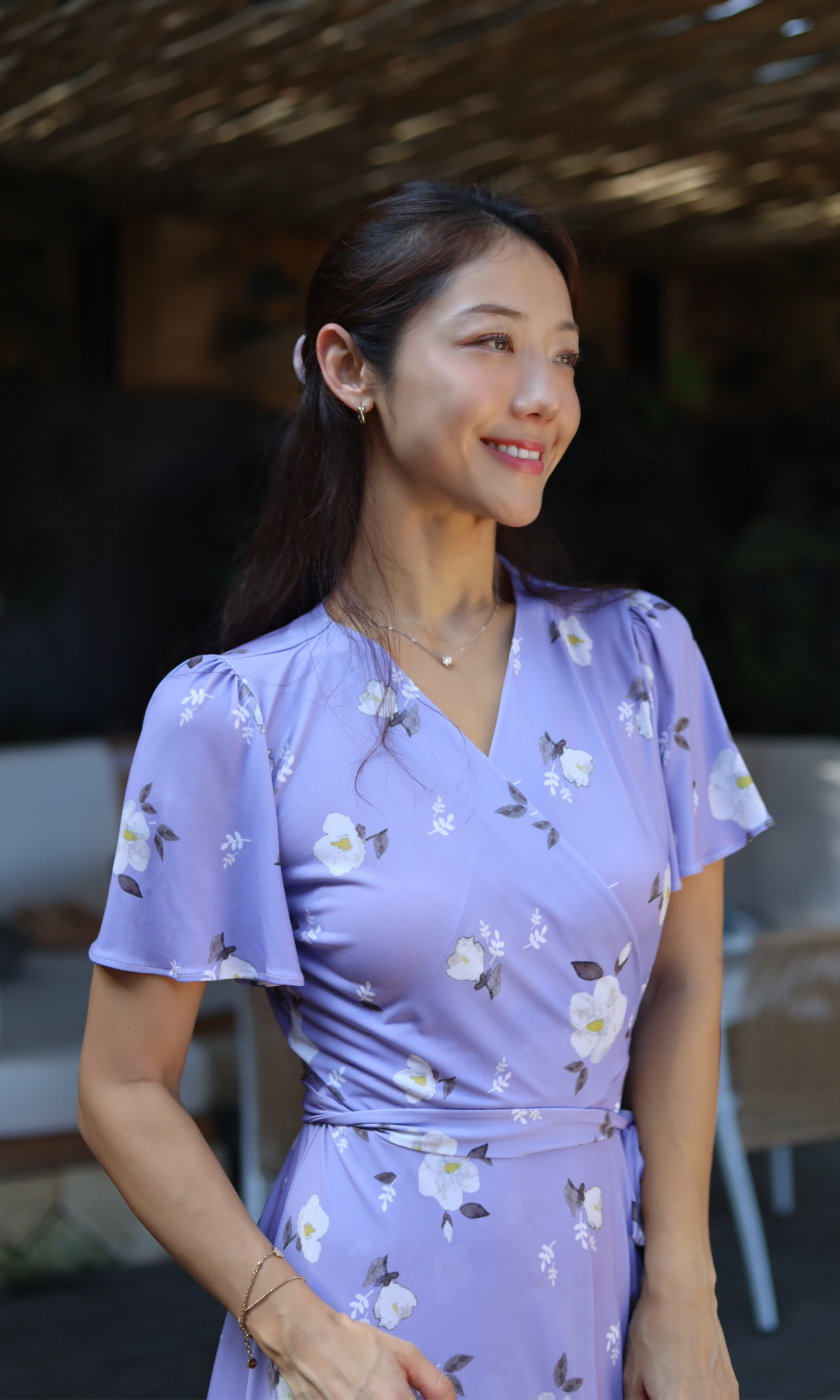 納帕紫韻綁帶洋裝（接單訂製）