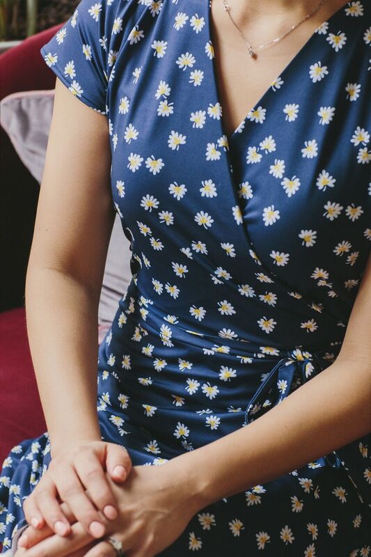 Daisy Ruffle Wrap Dress